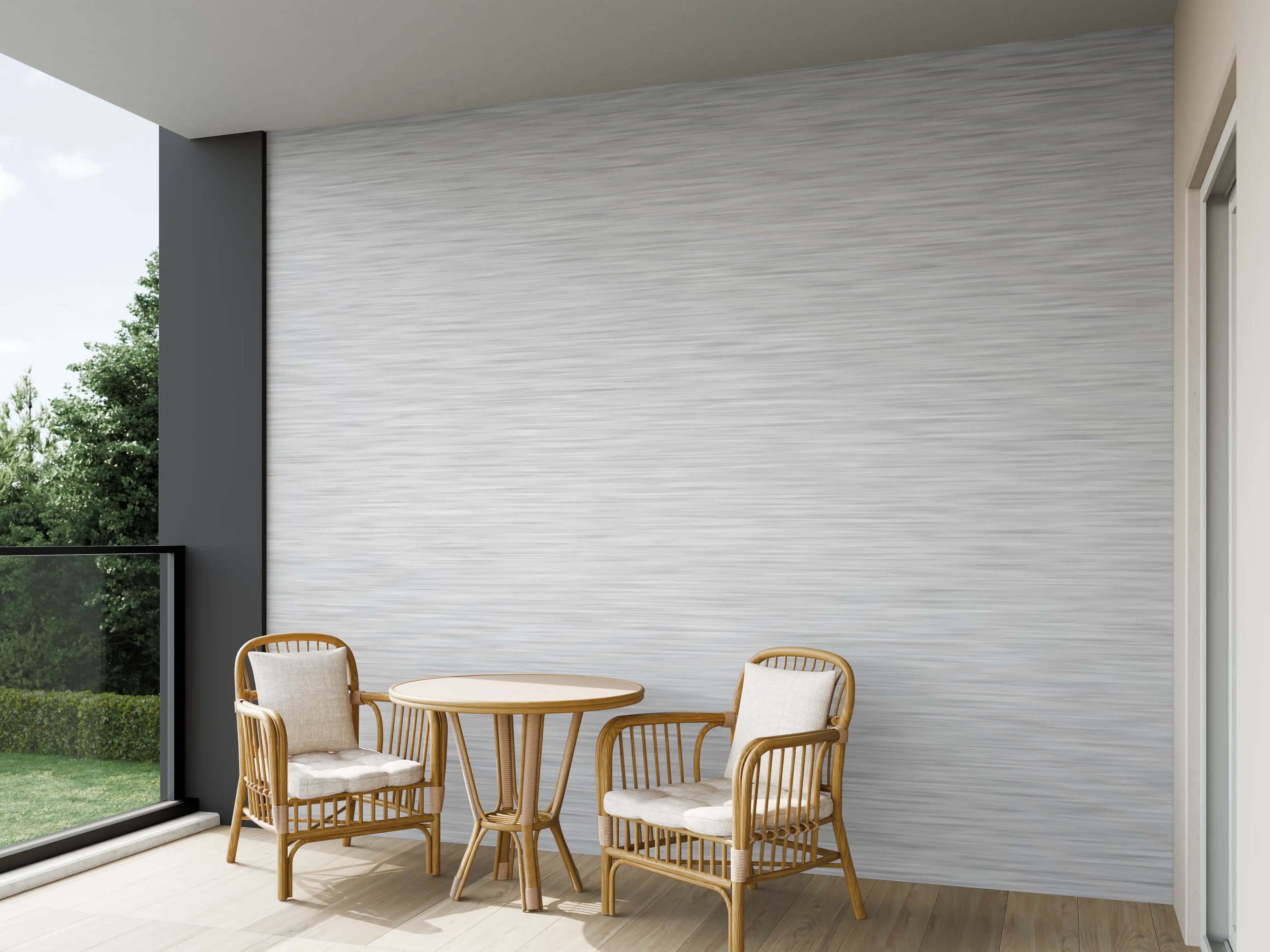 Wandverkleidung außen - Silver - ALU Prime - Metall Gebürstet