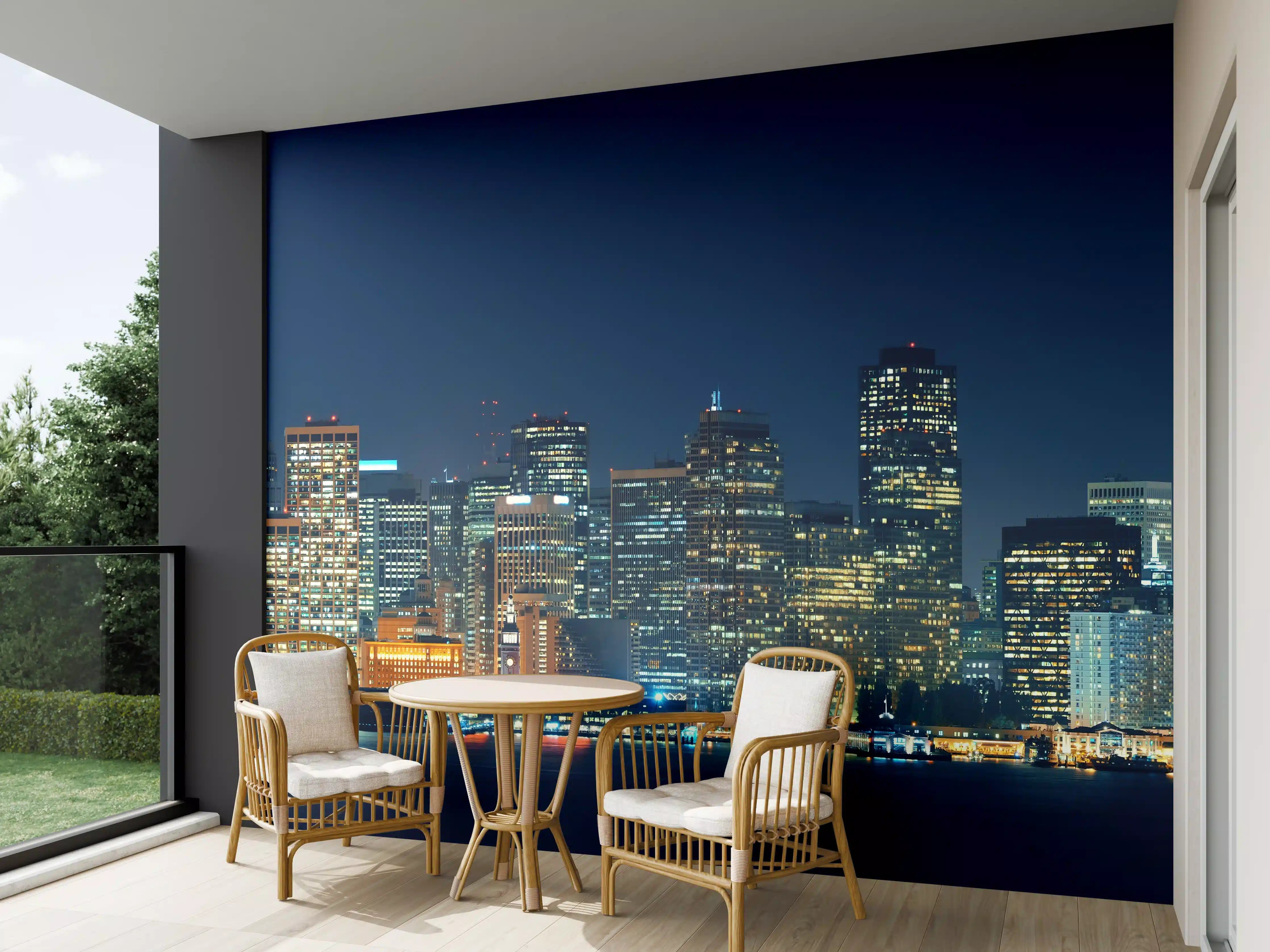 Wandverkleidung außen - Skyline von San Francisco