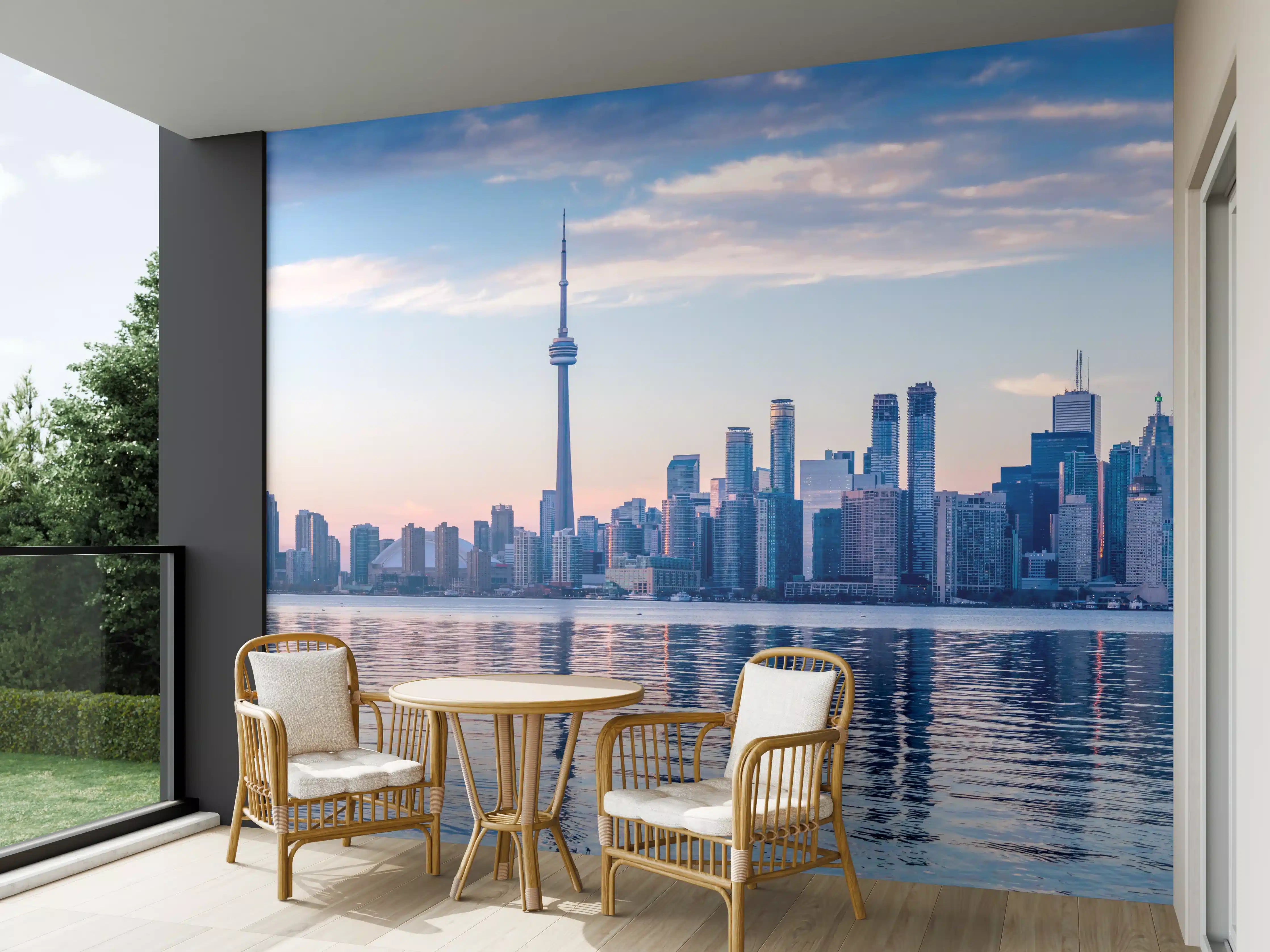 Wandverkleidung außen - Skyline von Toronto