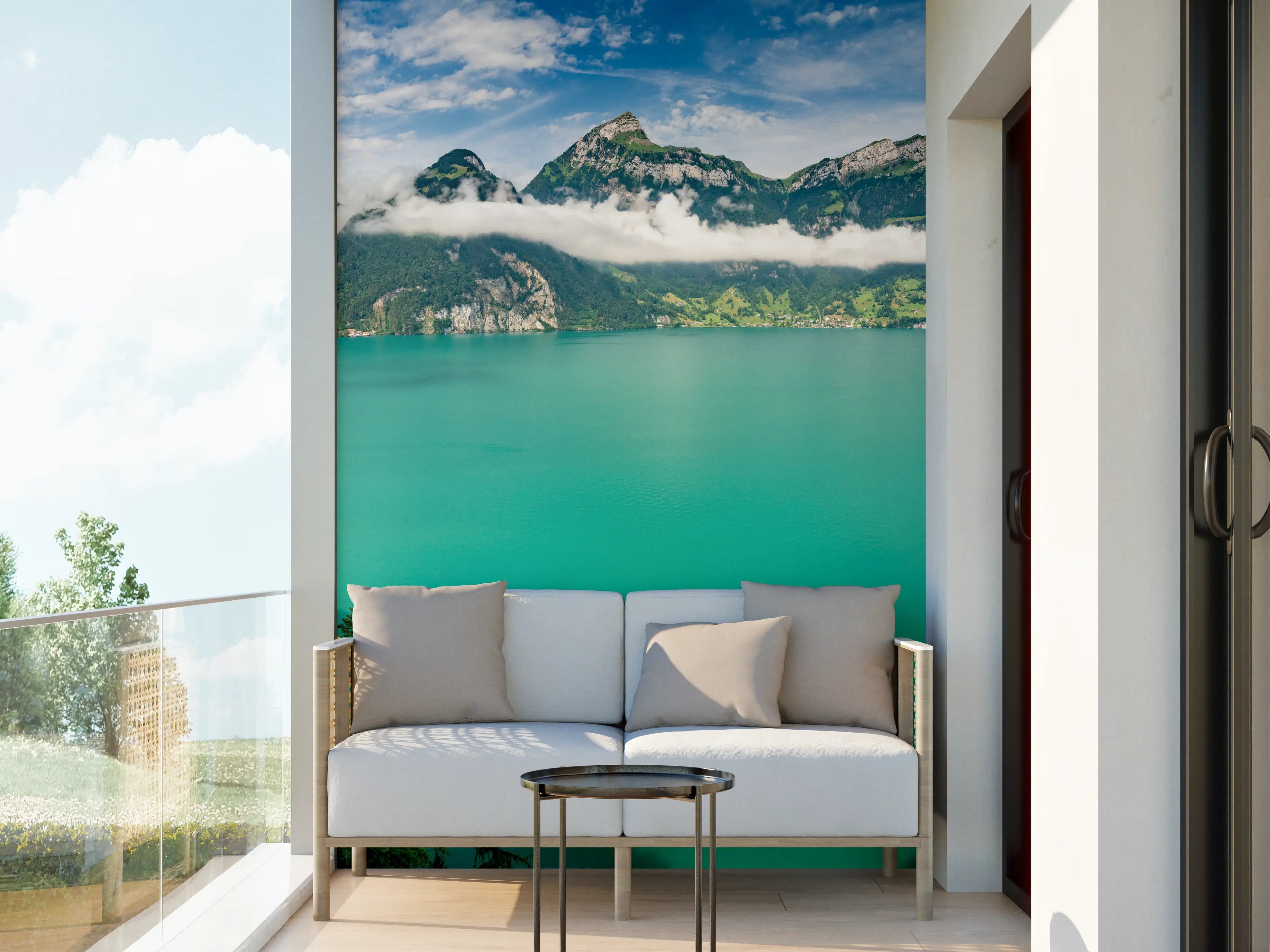 Wandverkleidung außen - Sommeralpen im Blick- Schweiz
