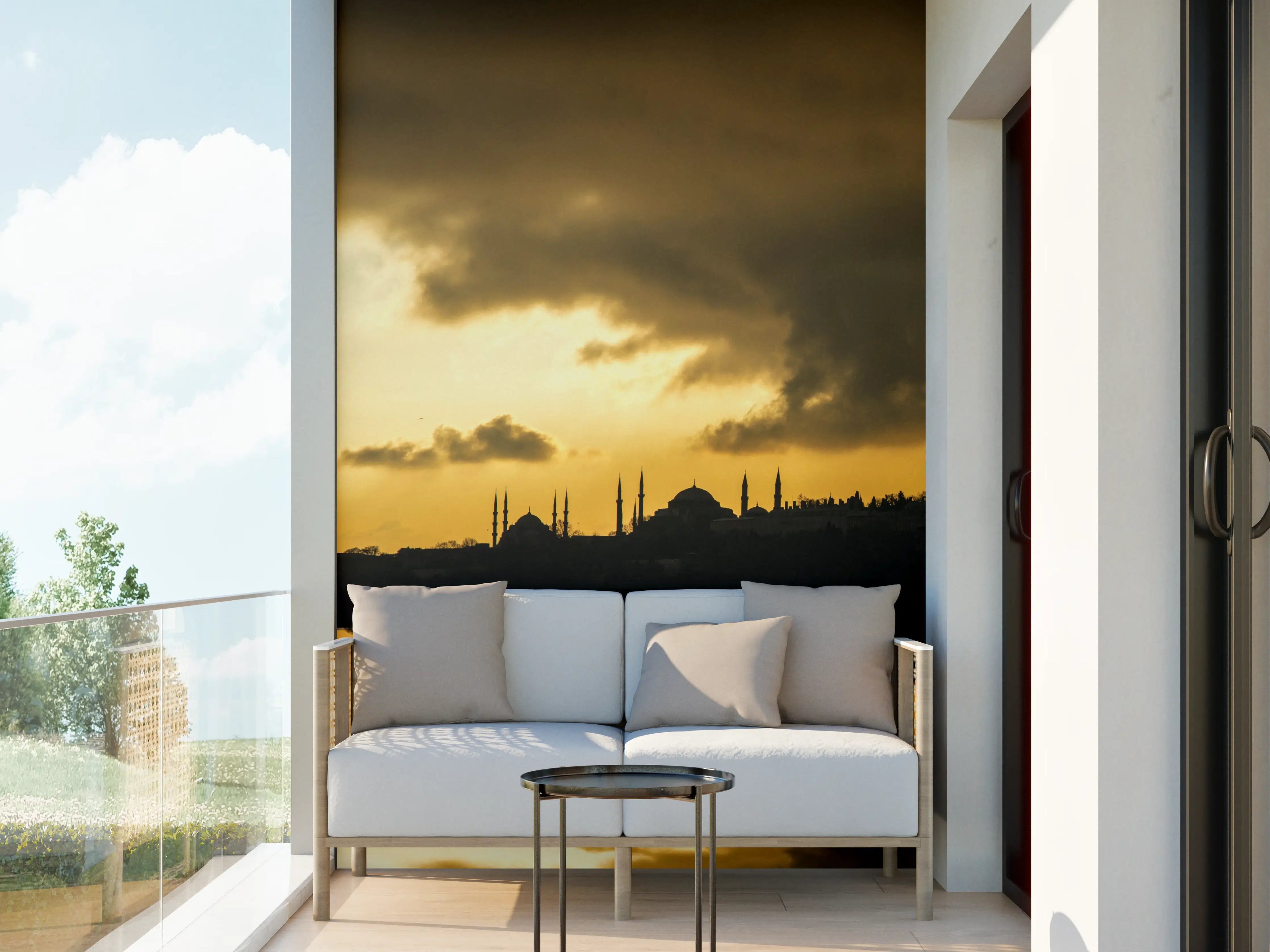 Wandverkleidung außen - Sonnenuntergang Istanbul - Kiz kulesi