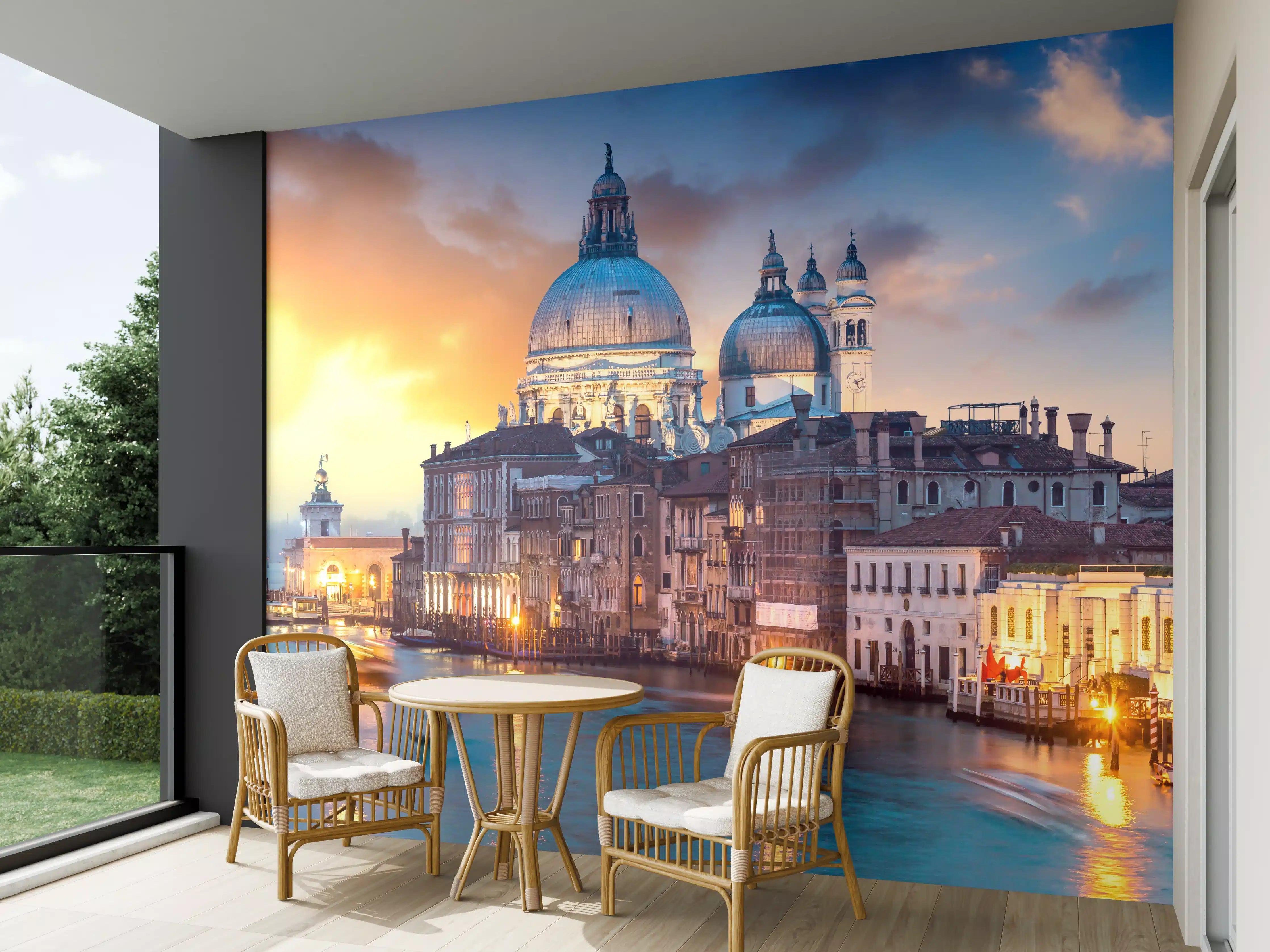Wandverkleidung außen - Sonnenuntergang am Canal Grande - Venedig 2