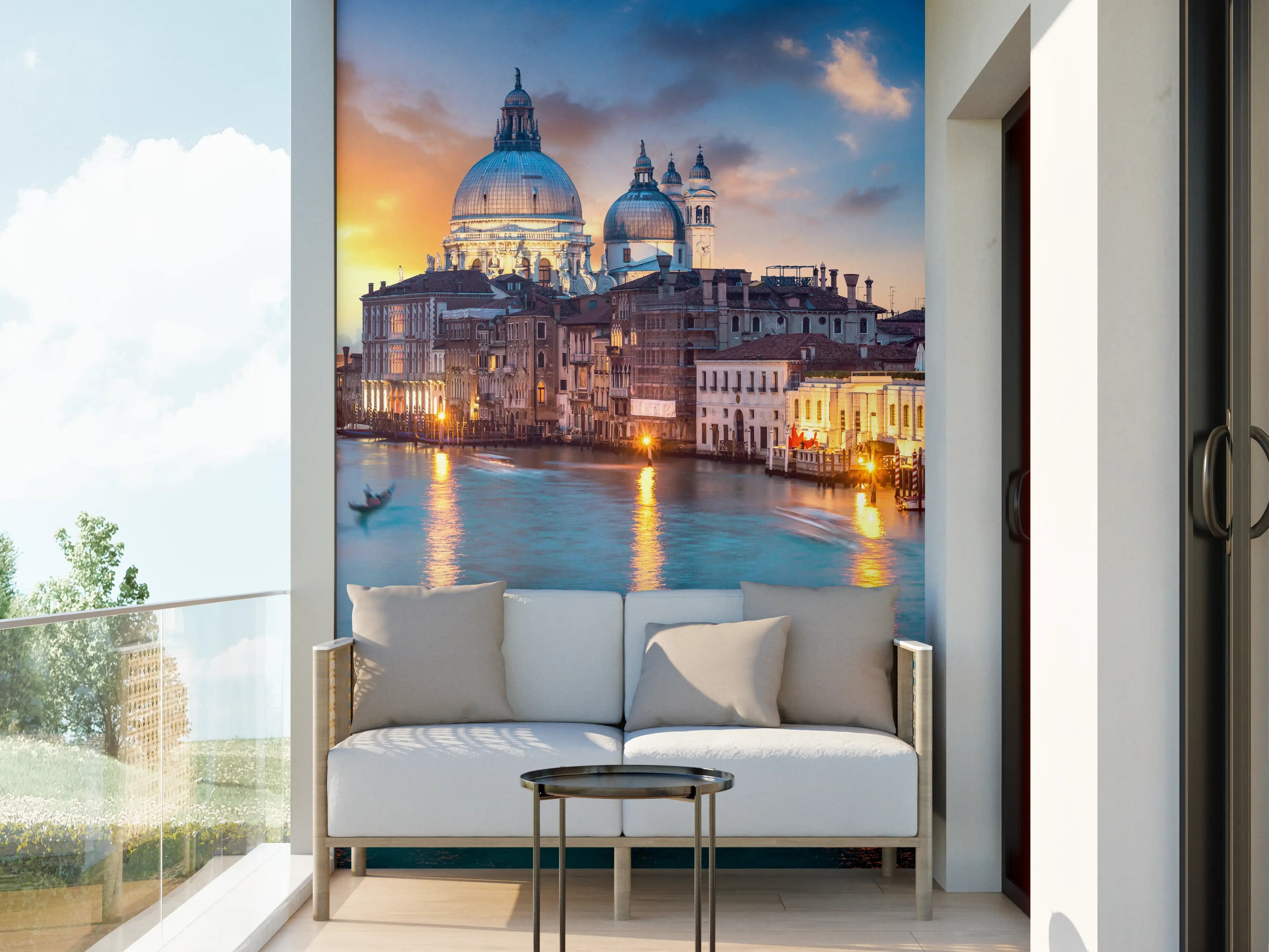 Wandverkleidung außen - Sonnenuntergang am Canal Grande - Venedig