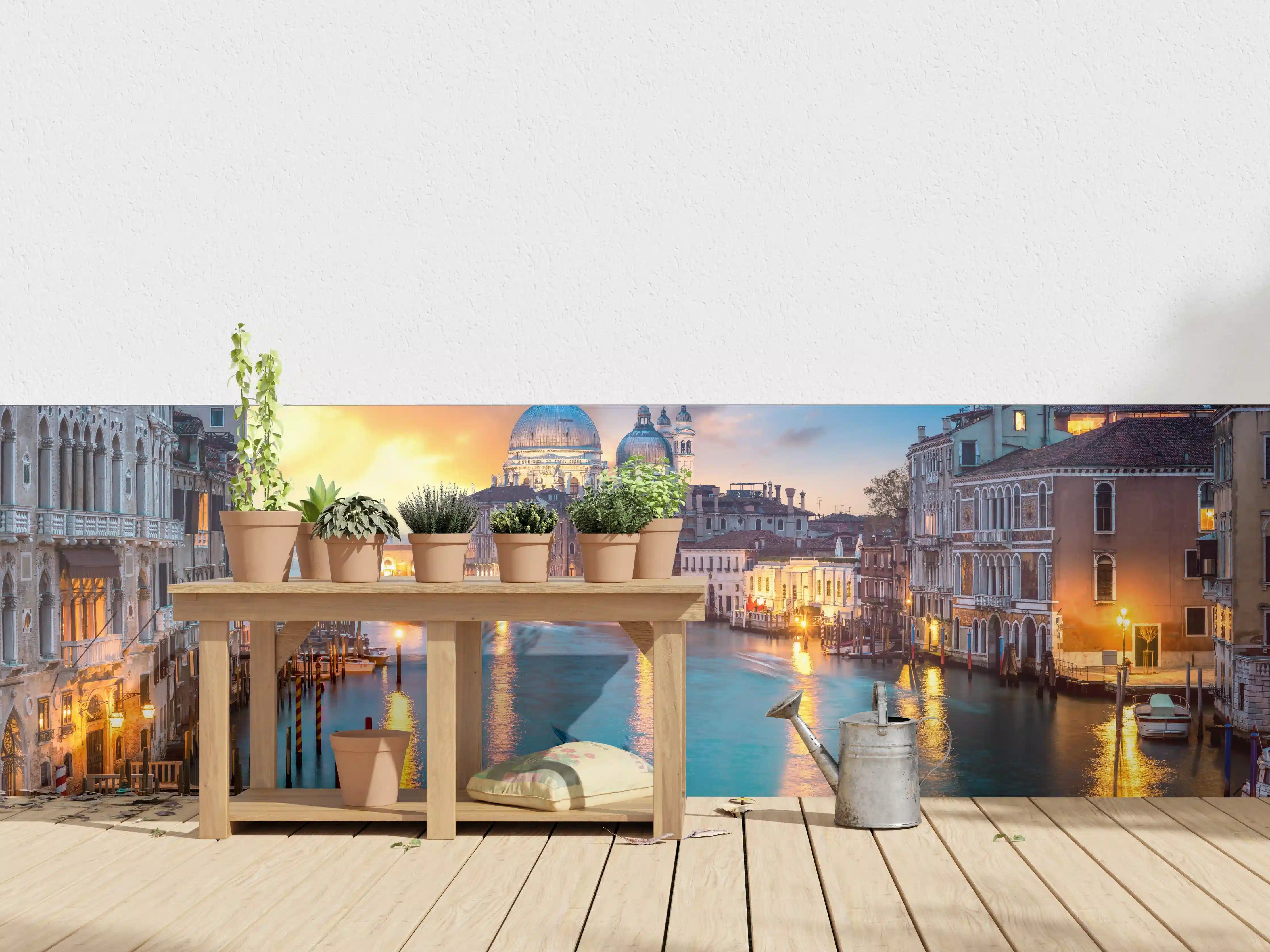 Wandverkleidung außen - Sonnenuntergang am Canal Grande - Venedig