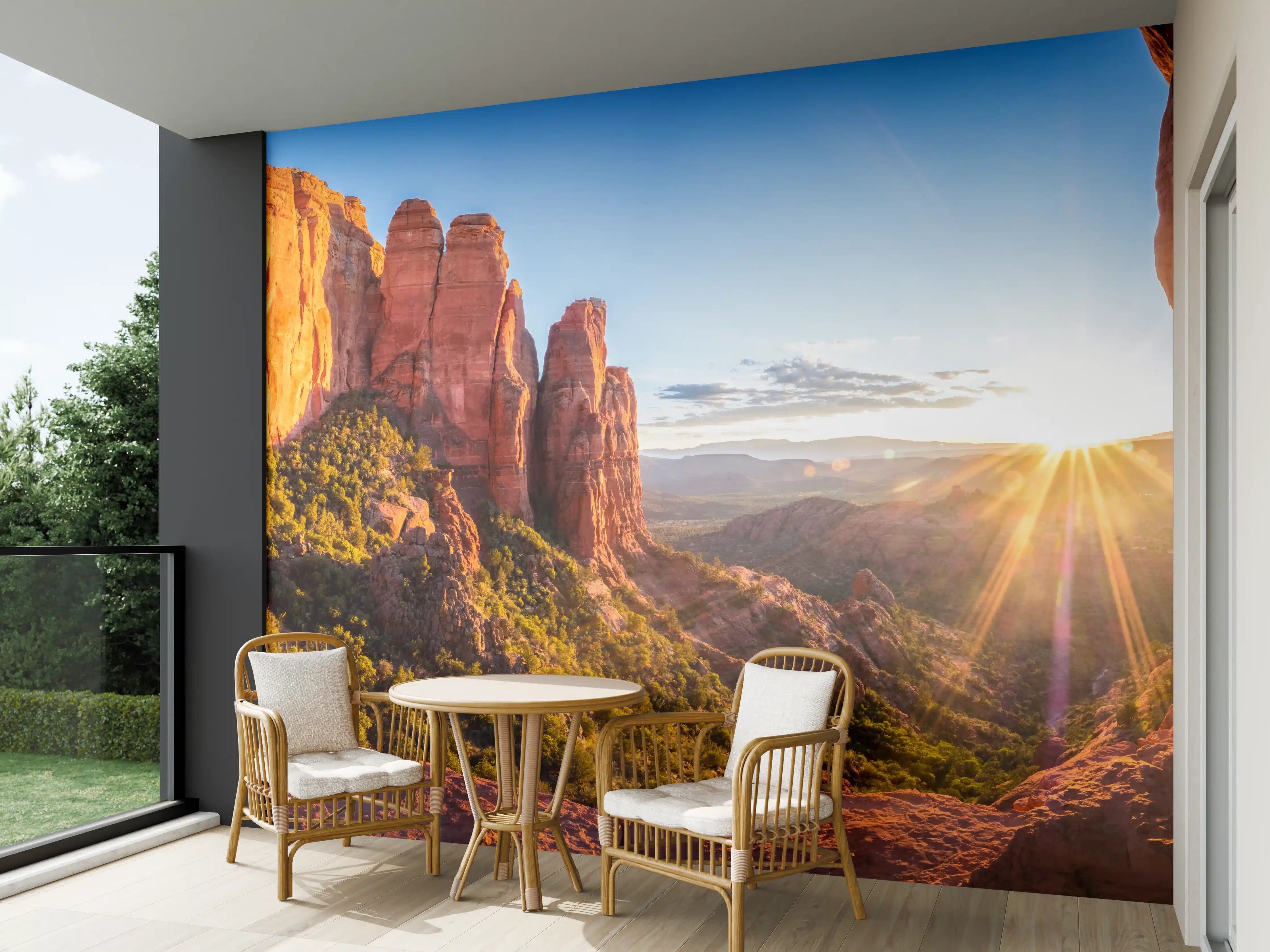 Wandverkleidung außen - Sonnenuntergang in Sedona