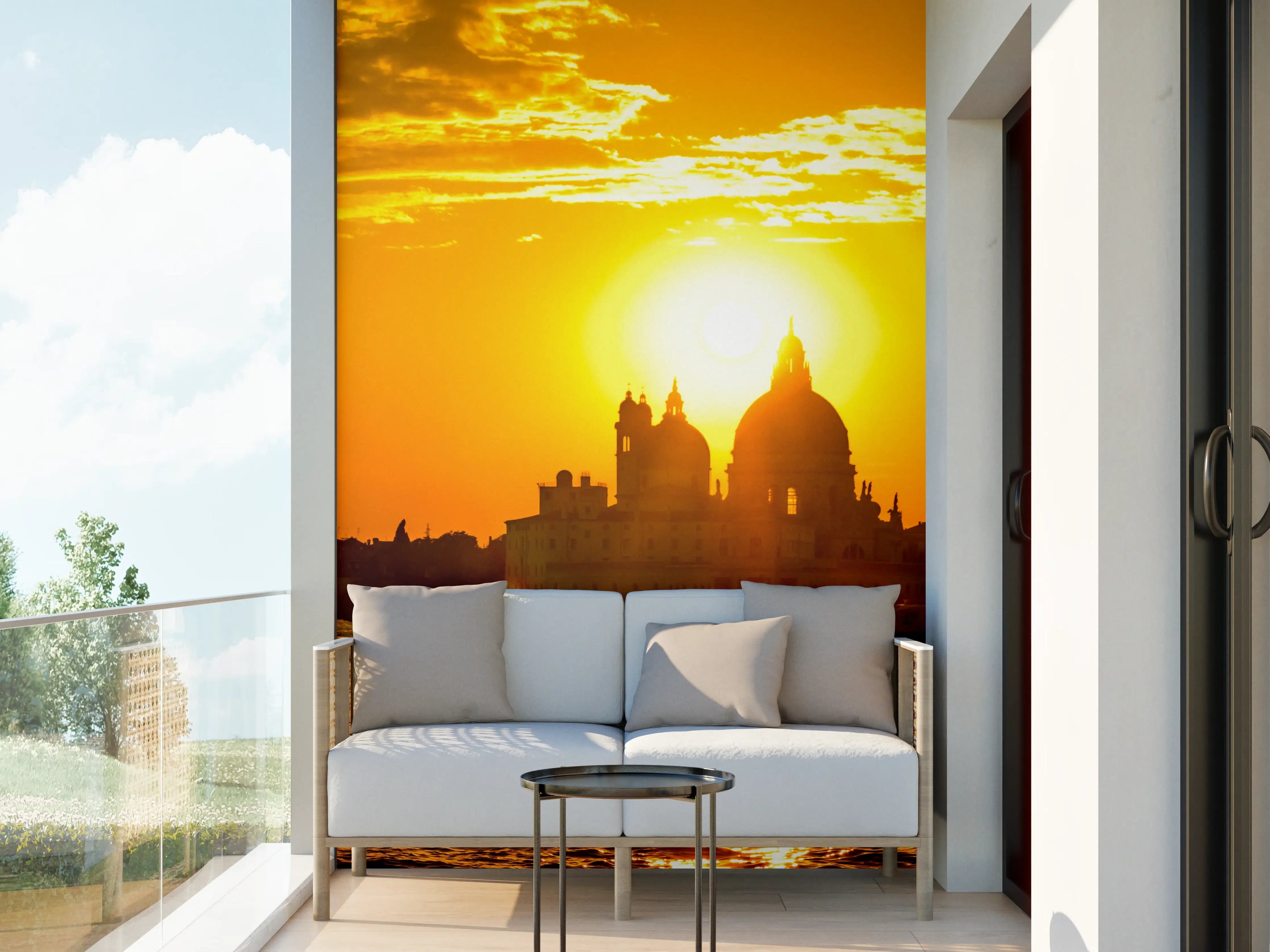 Wandverkleidung außen - Sonnenuntergang in Venedig
