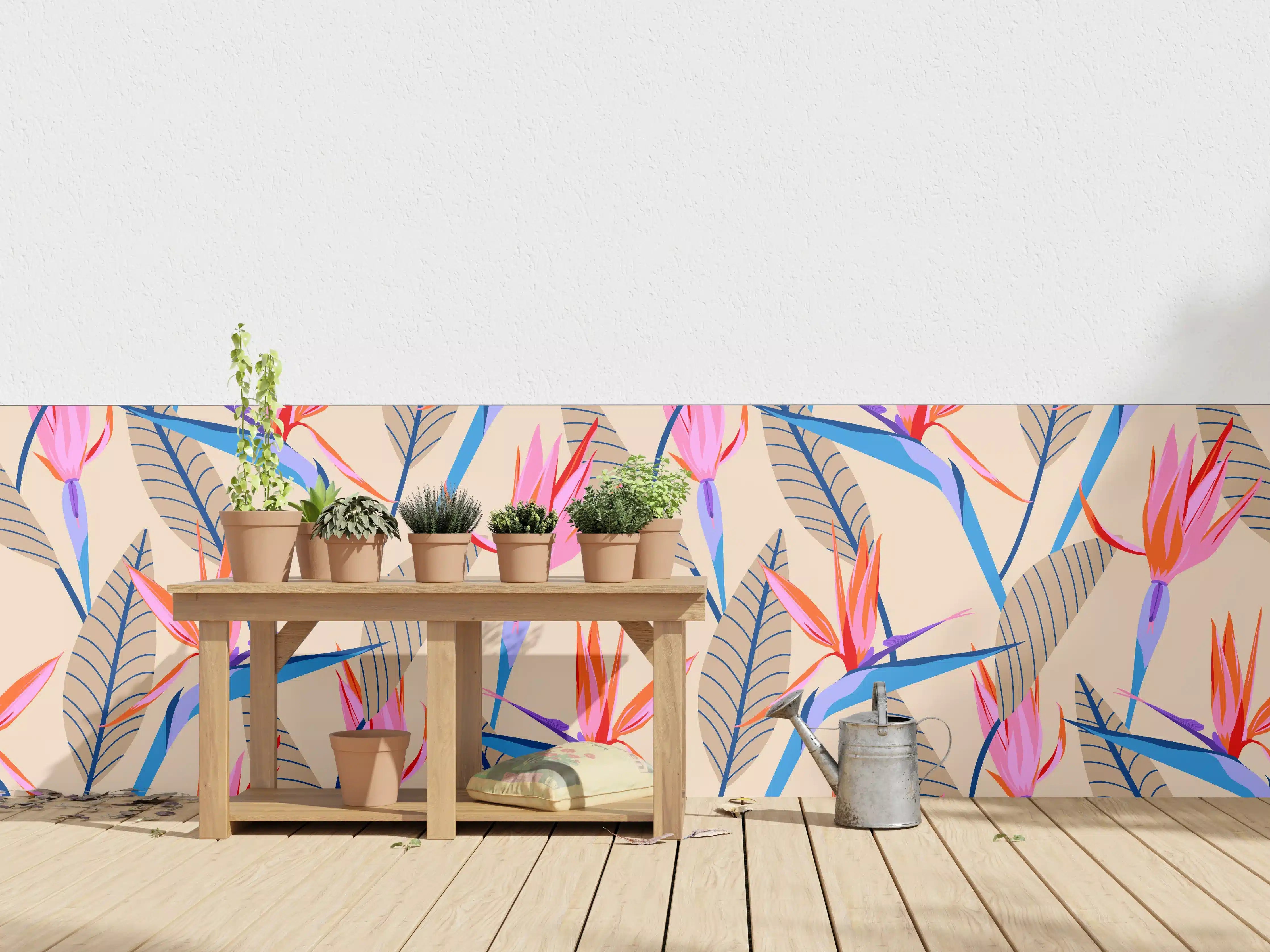 Wandverkleidung außen - Strelitzia Tropic Rosa-Beige