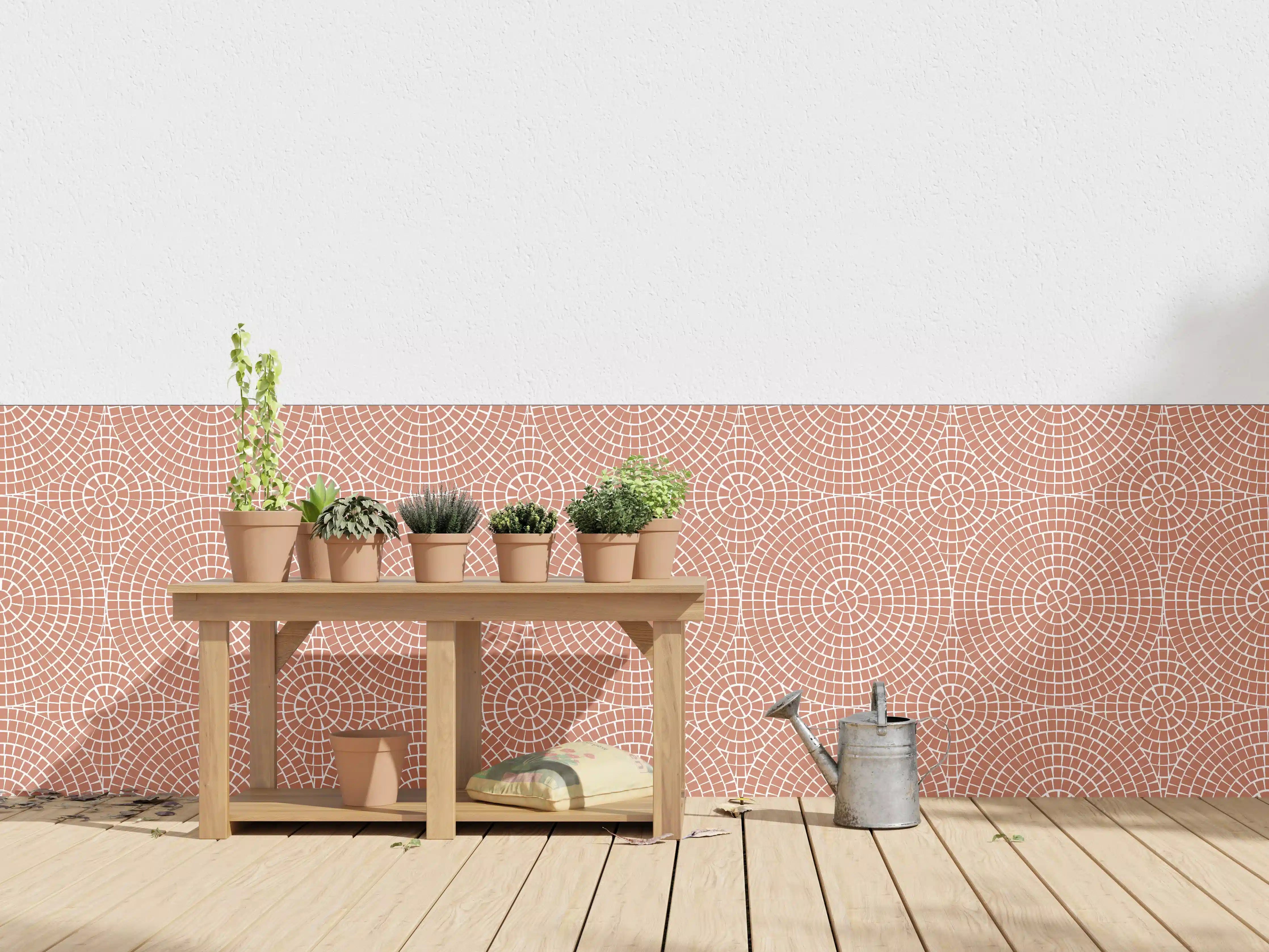 Wandverkleidung außen - Terrakotta-Mosaik für natürliche Eleganz