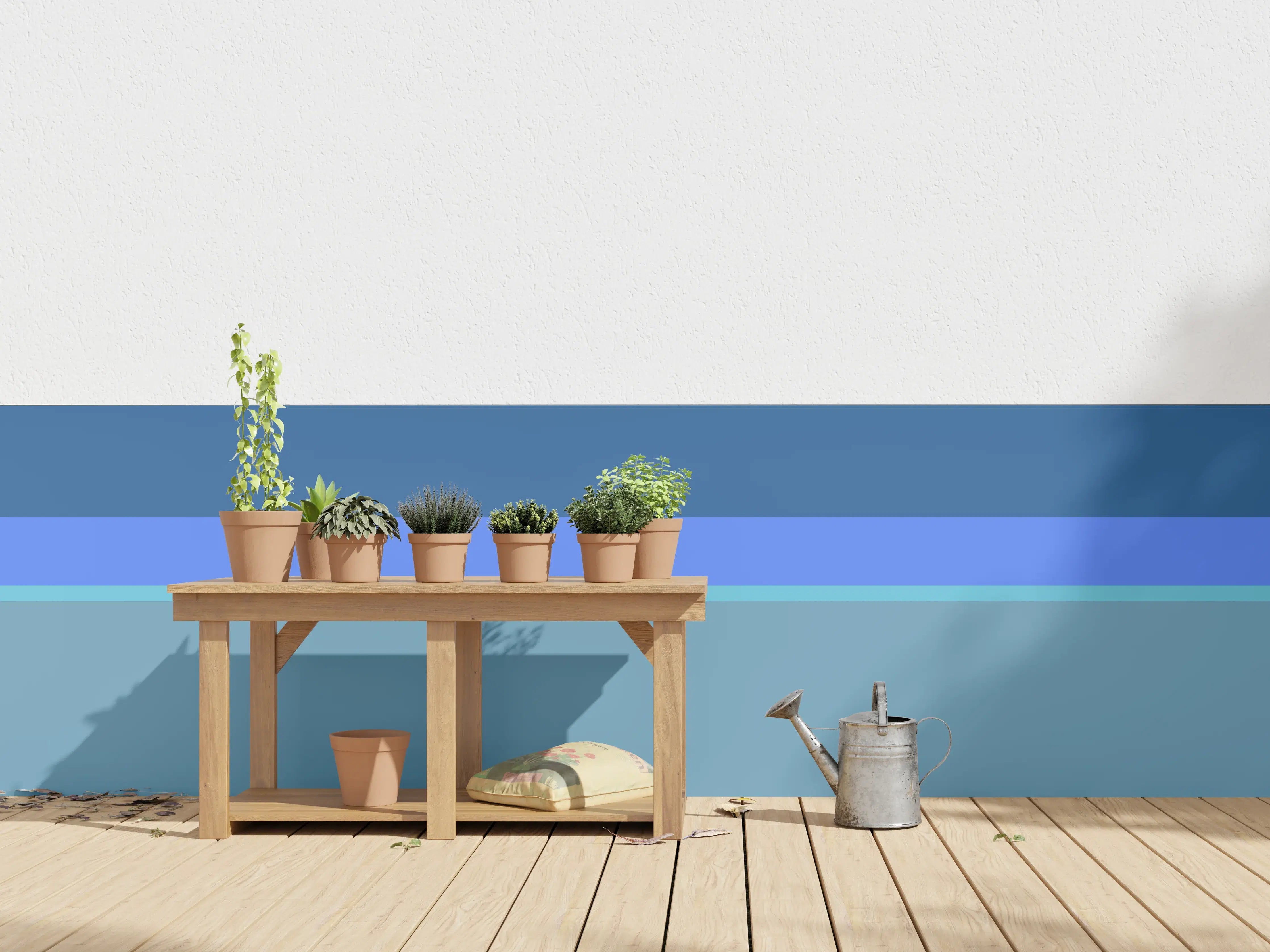 Wandverkleidung außen - The Blues - Horizontal - Cornflower