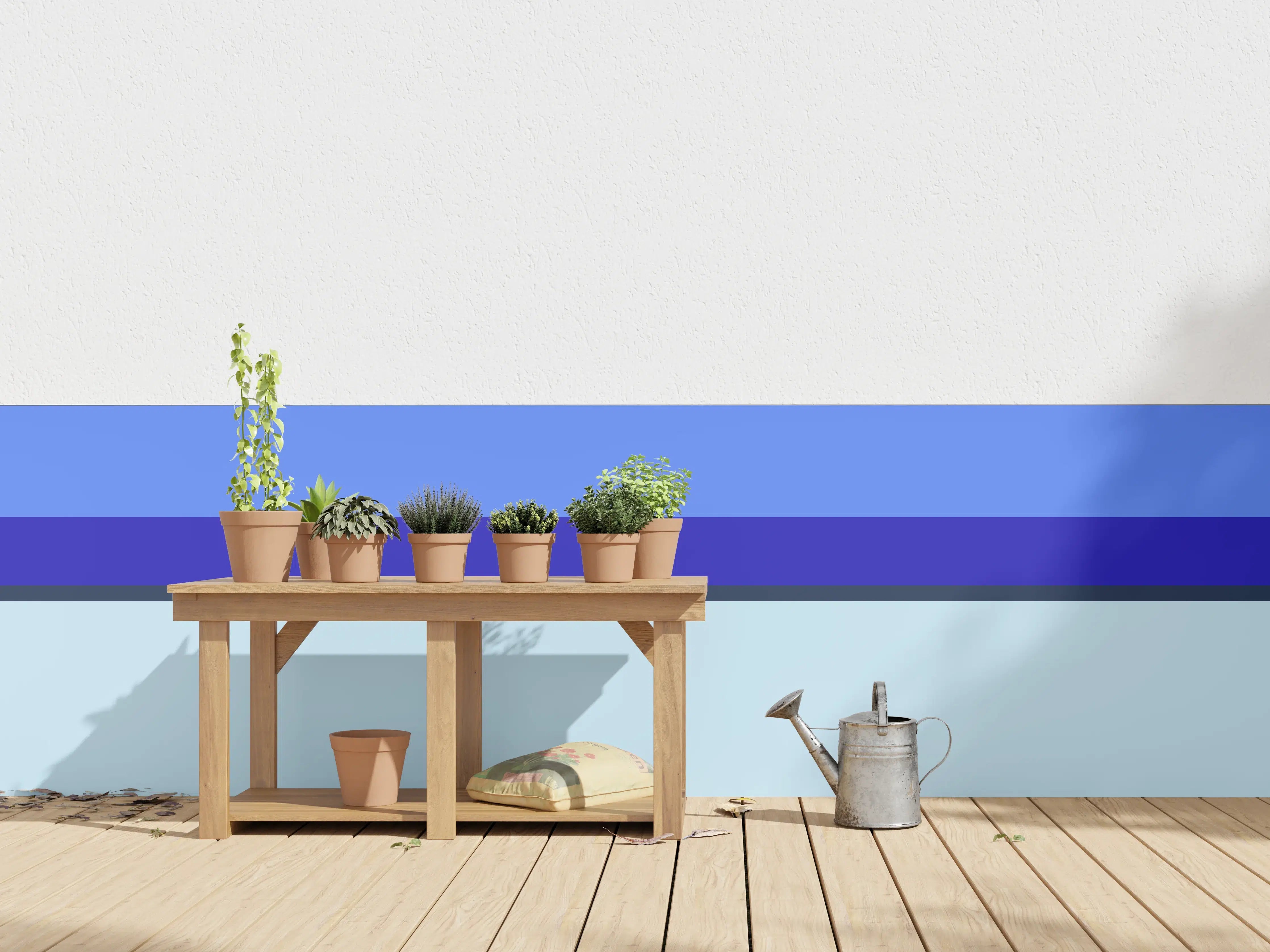 Wandverkleidung außen - The Blues - Horizontal - Waterfall