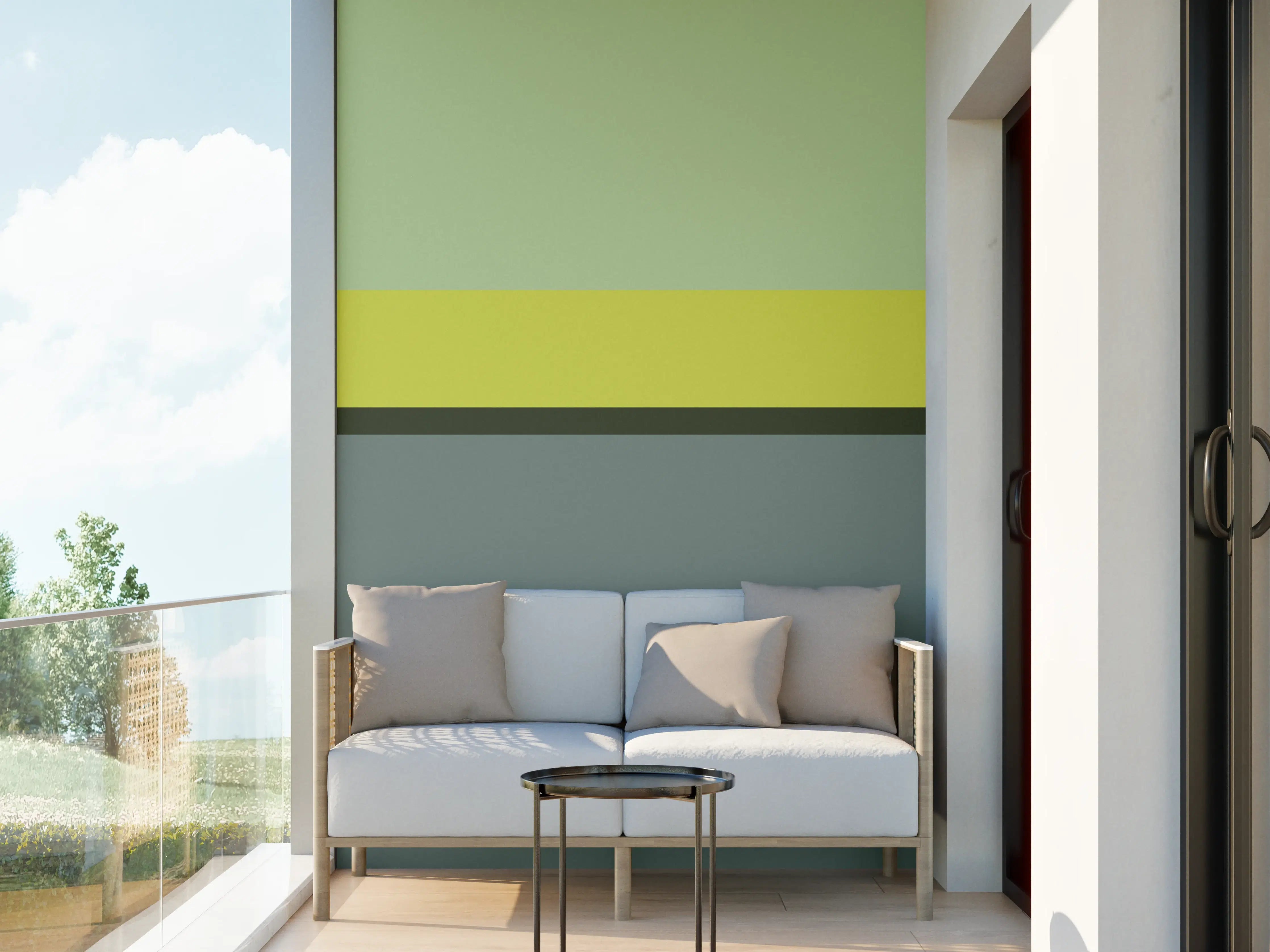 Wandverkleidung außen - The Greens - Horizontal - Matcha