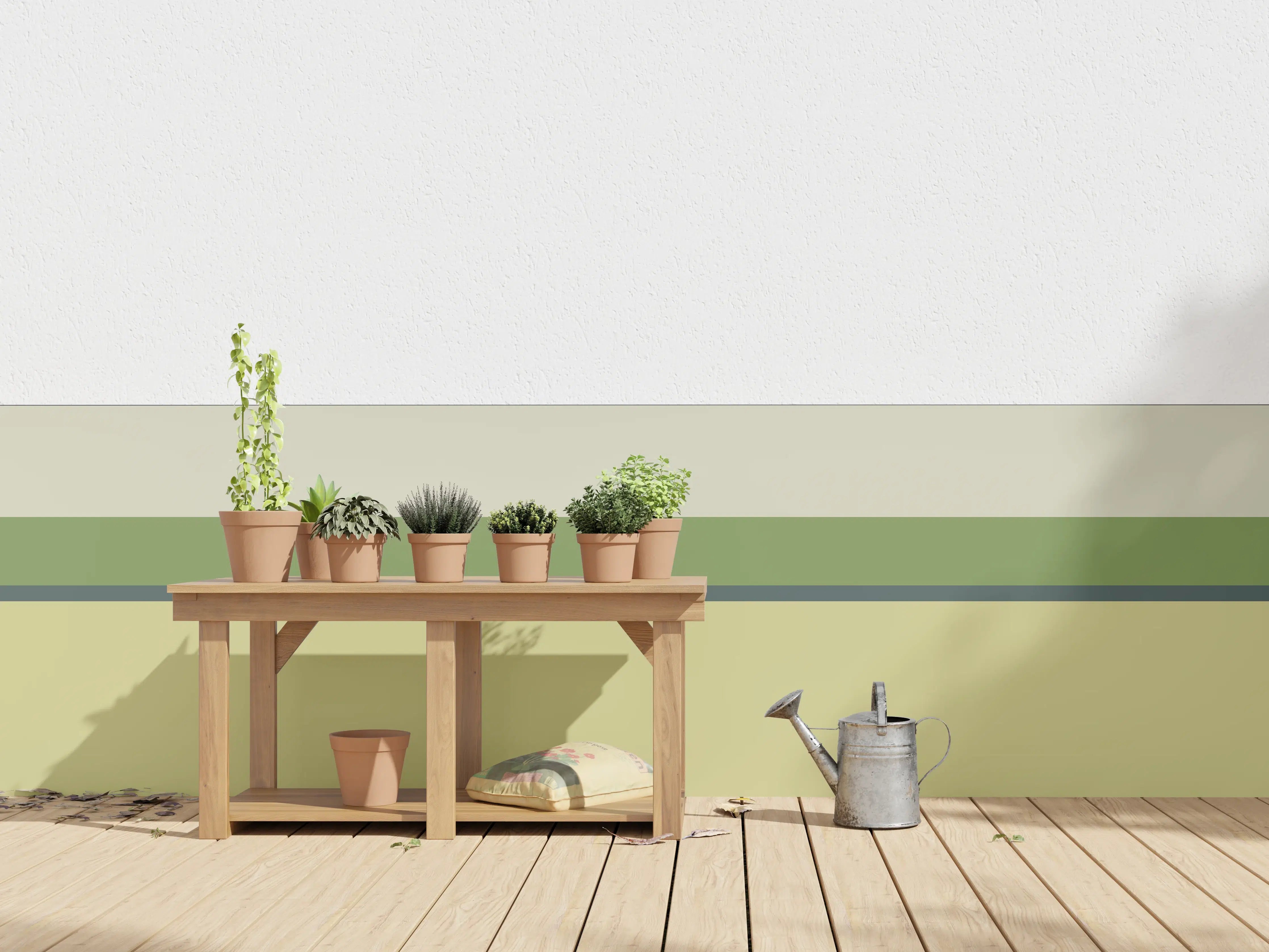 Wandverkleidung außen - The Greens - Horizontal - Pistachio