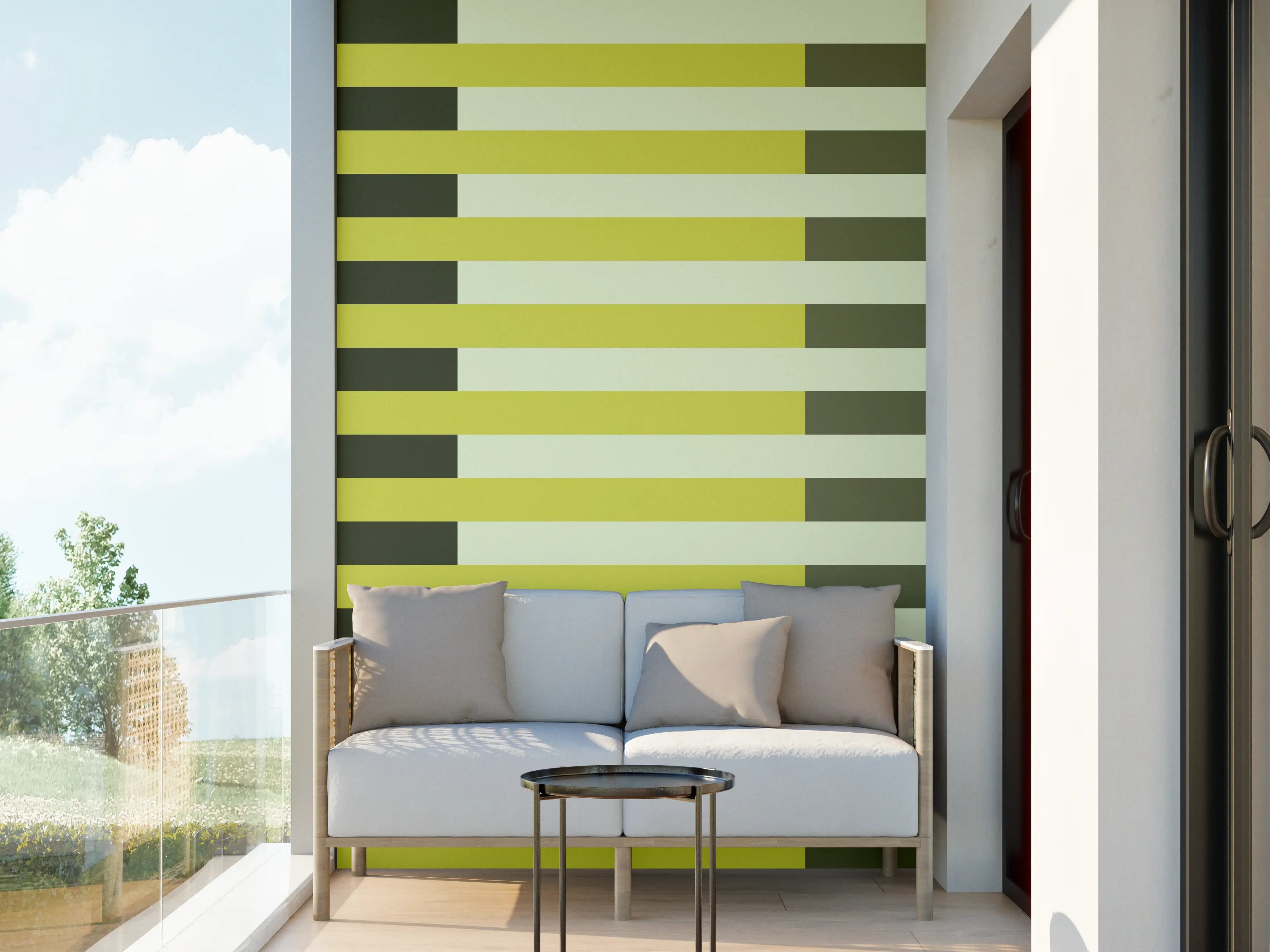 Wandverkleidung außen - The Greens - Multy Stripes - Olive