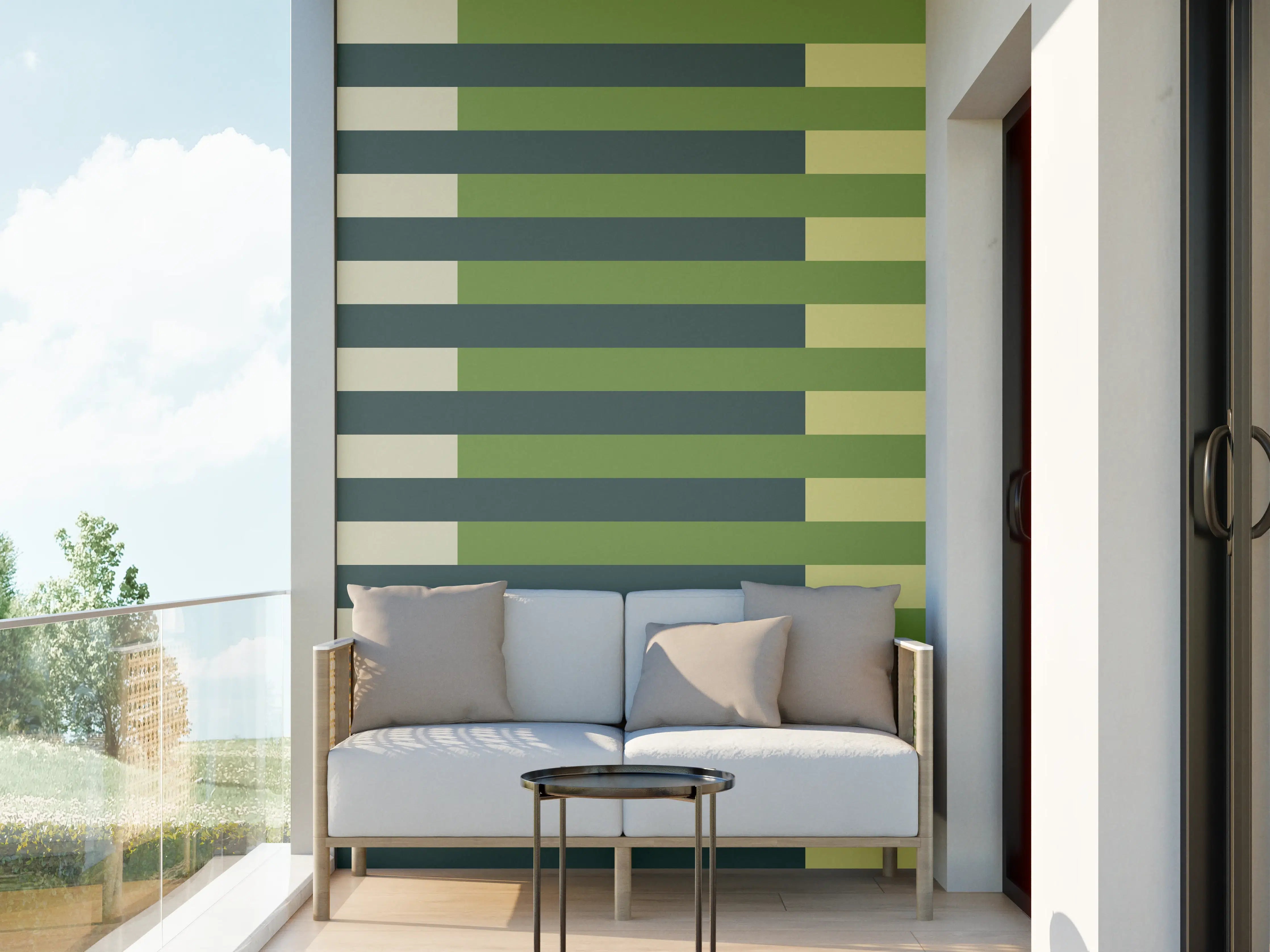 Wandverkleidung außen - The Greens - Multy Stripes - Pistachio