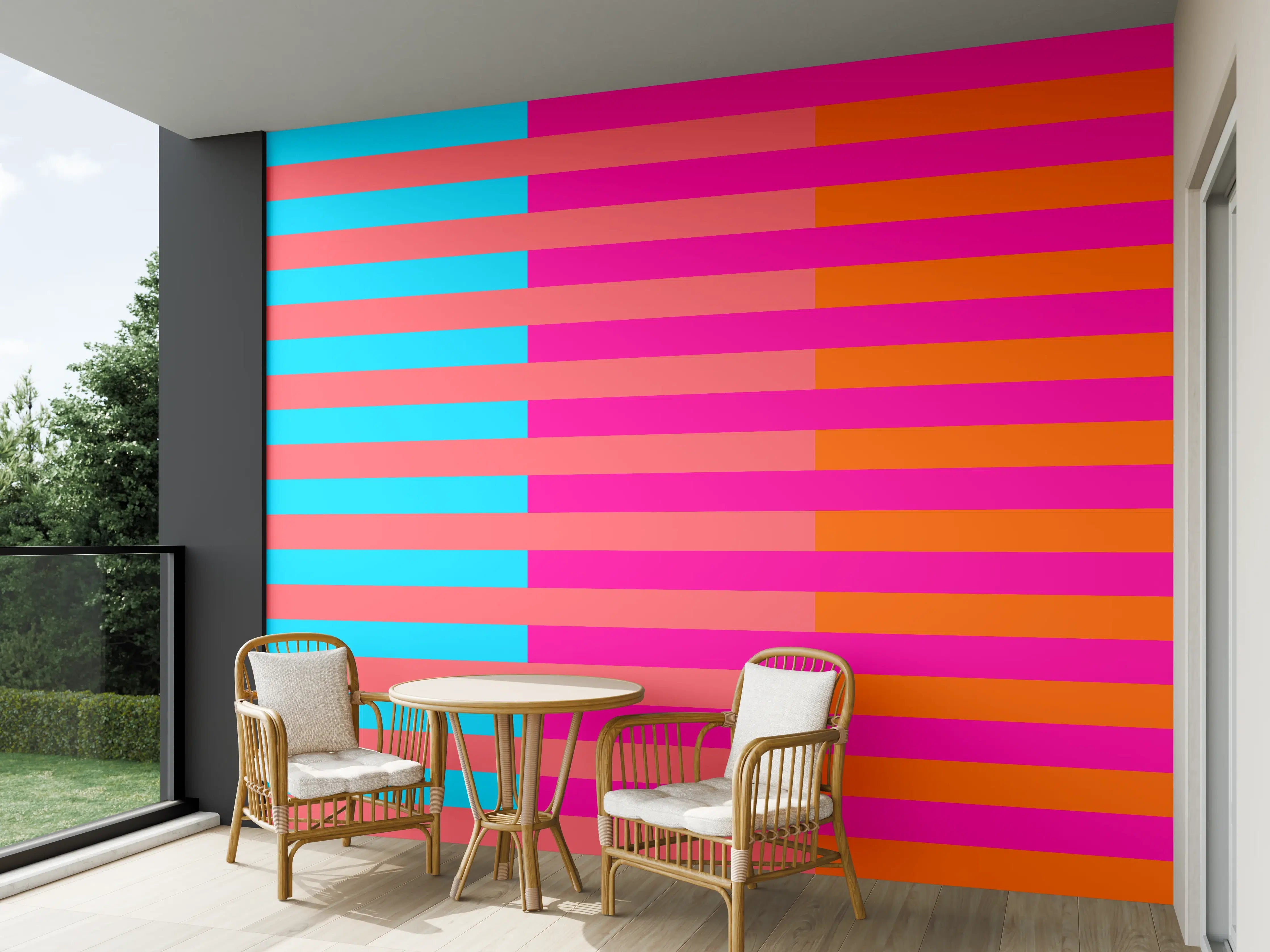 Wandverkleidung außen - The Neons - Multy Stripes - Nova