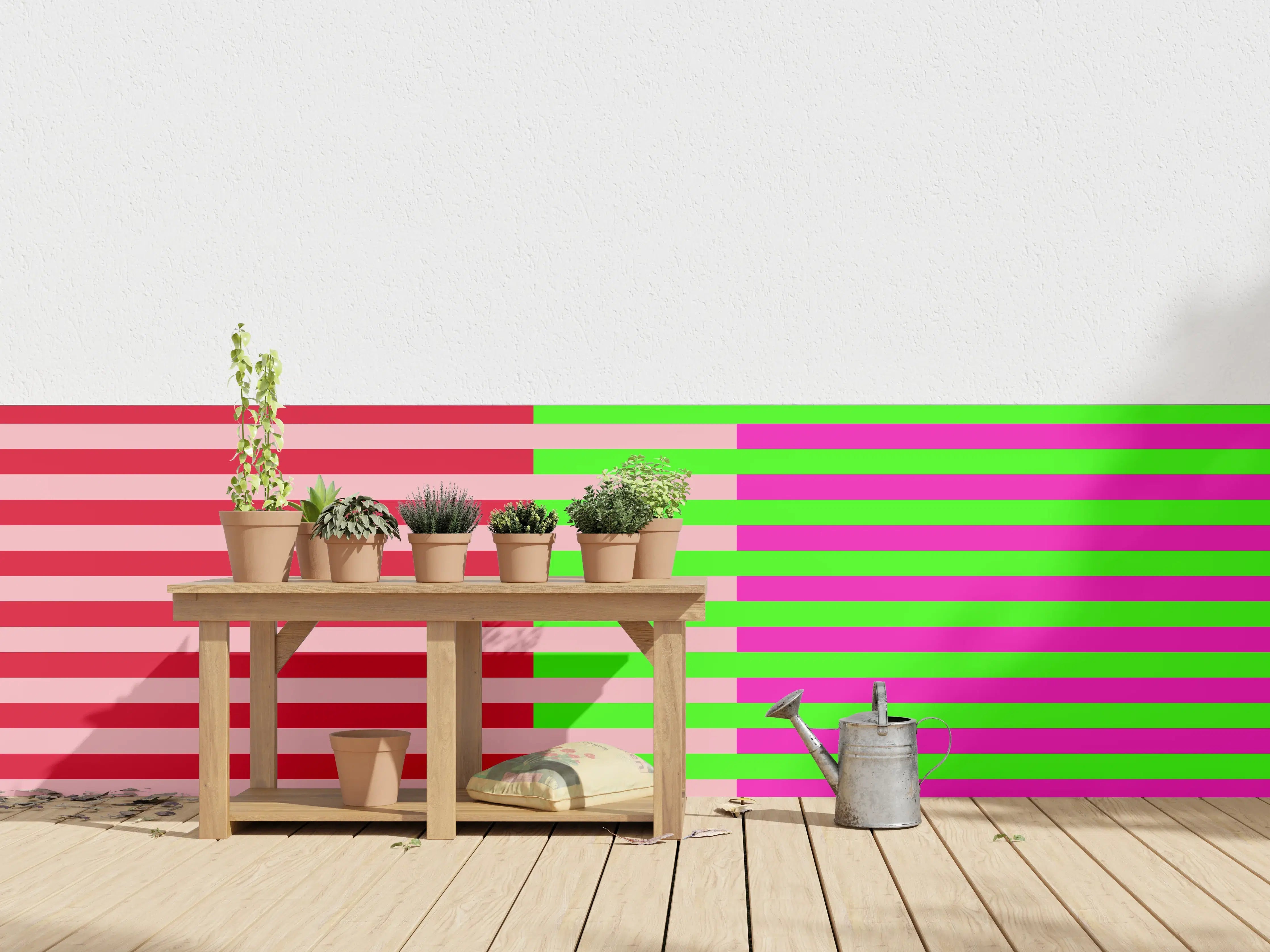 Wandverkleidung außen - The Neons - Multy Stripes - Nox