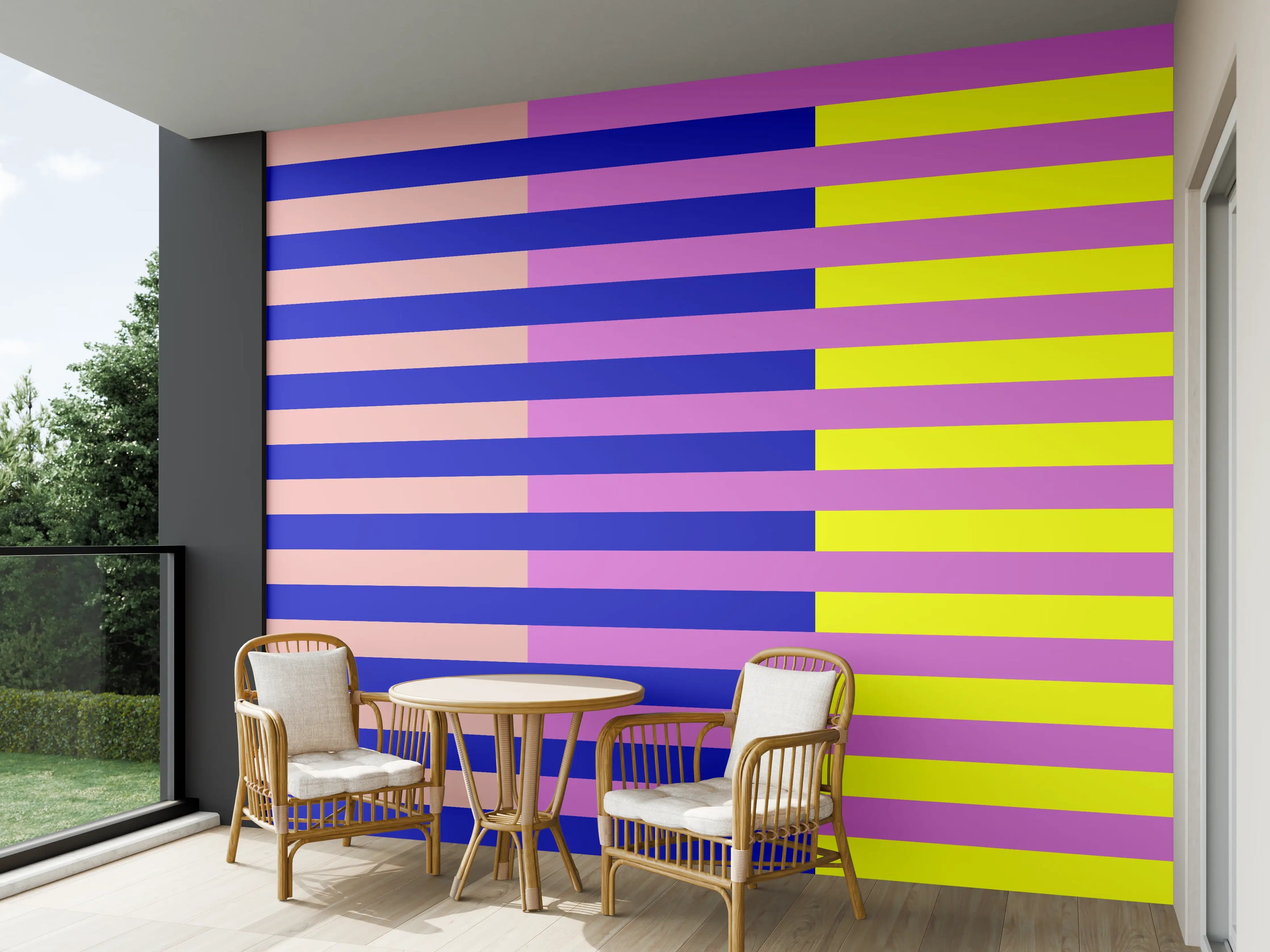 Wandverkleidung außen - The Neons - Multy Stripes - Stellar