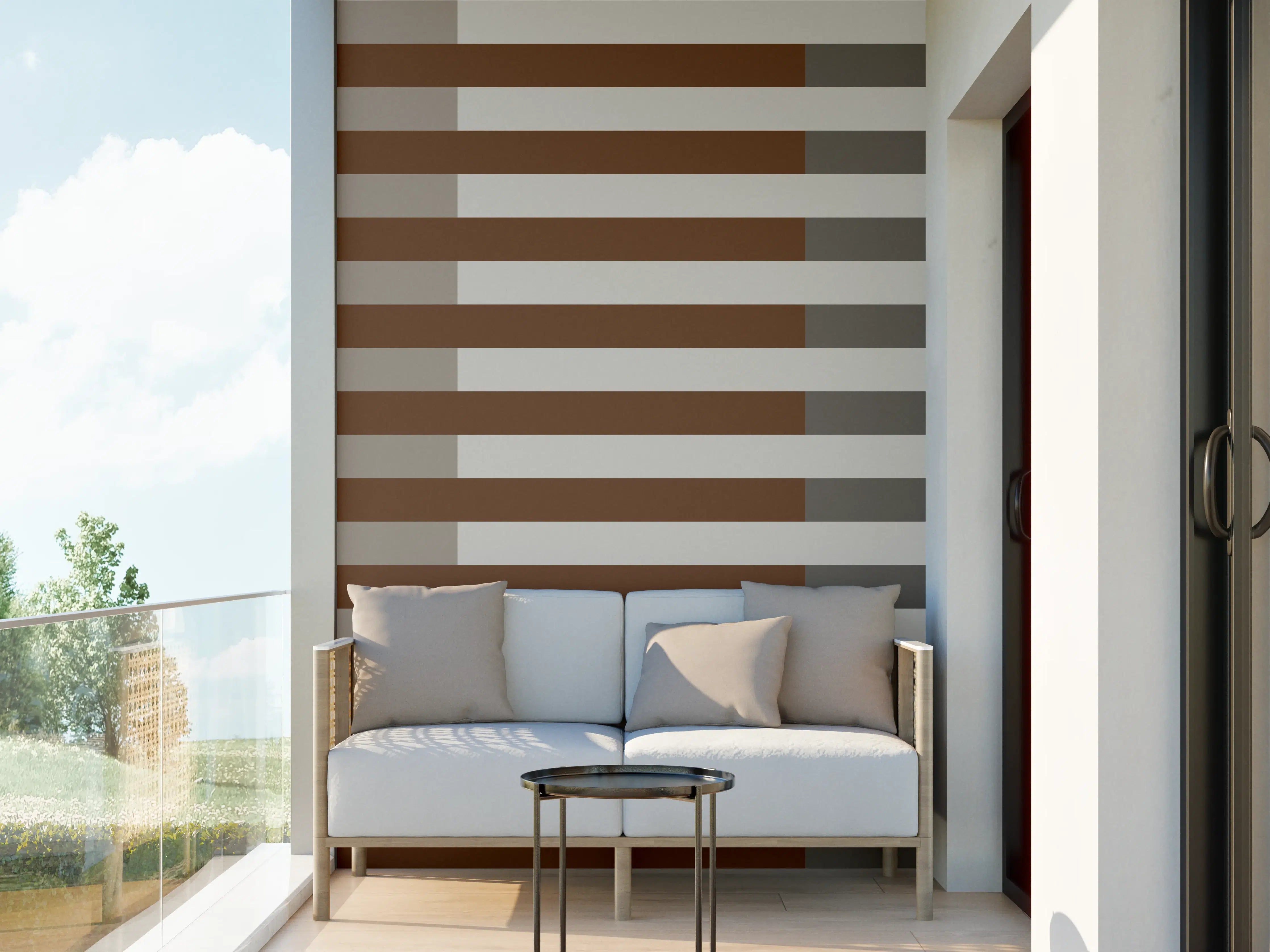 Wandverkleidung außen - The Nudes - Multy Stripes - Ash