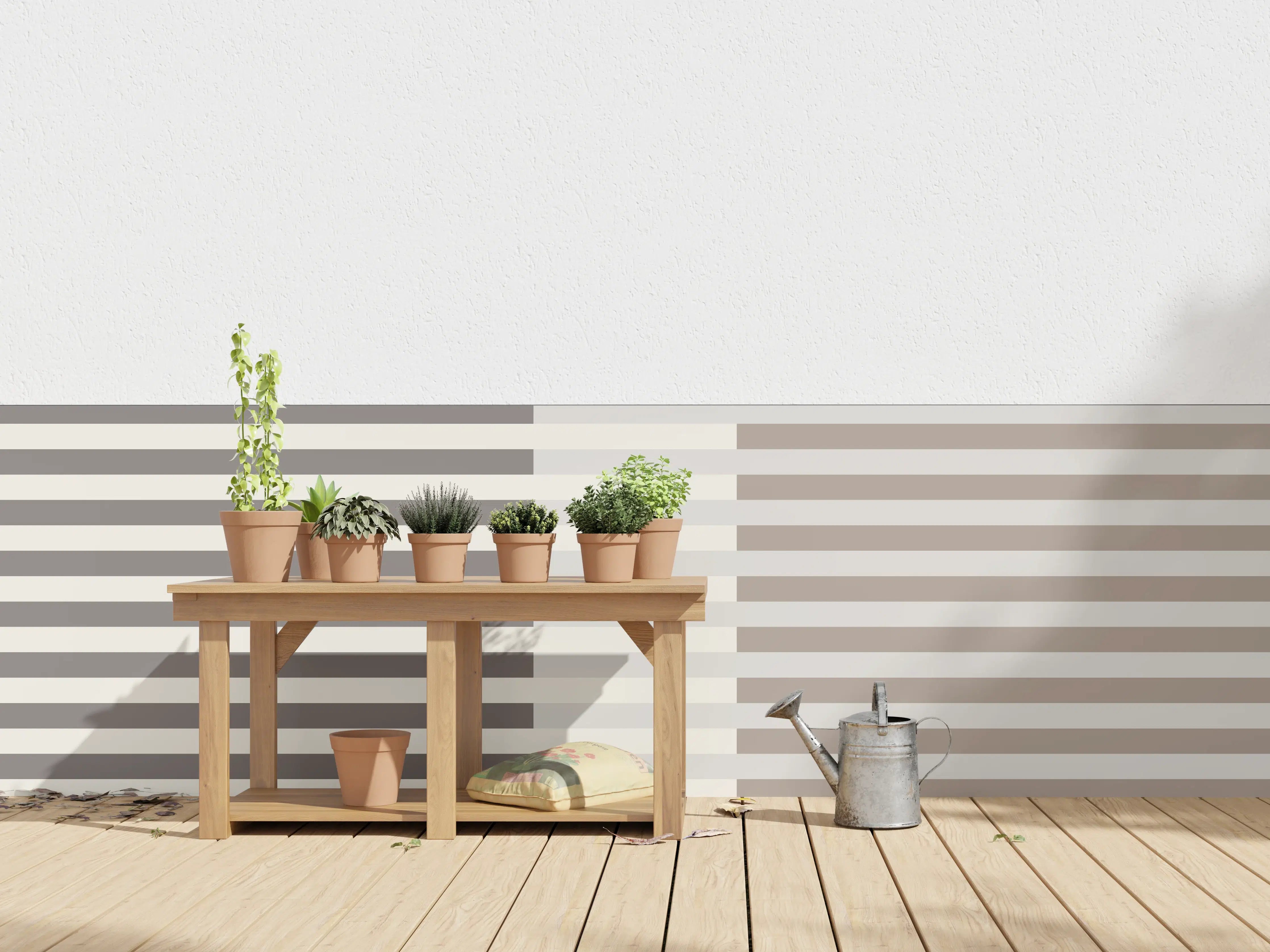 Wandverkleidung außen - The Nudes - Multy Stripes - Fog