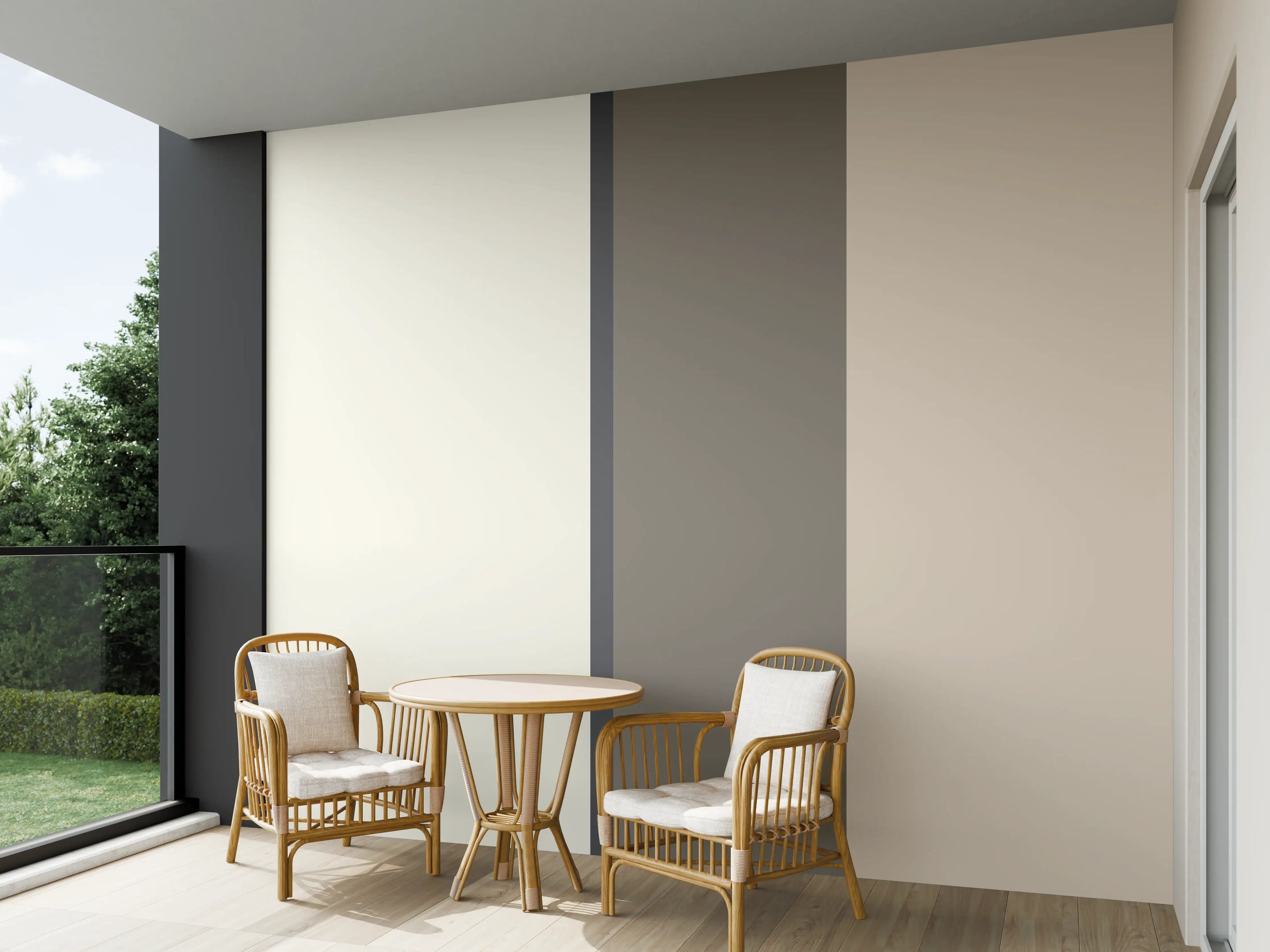 Wandverkleidung außen - The Nudes - Vertikal - Toffee