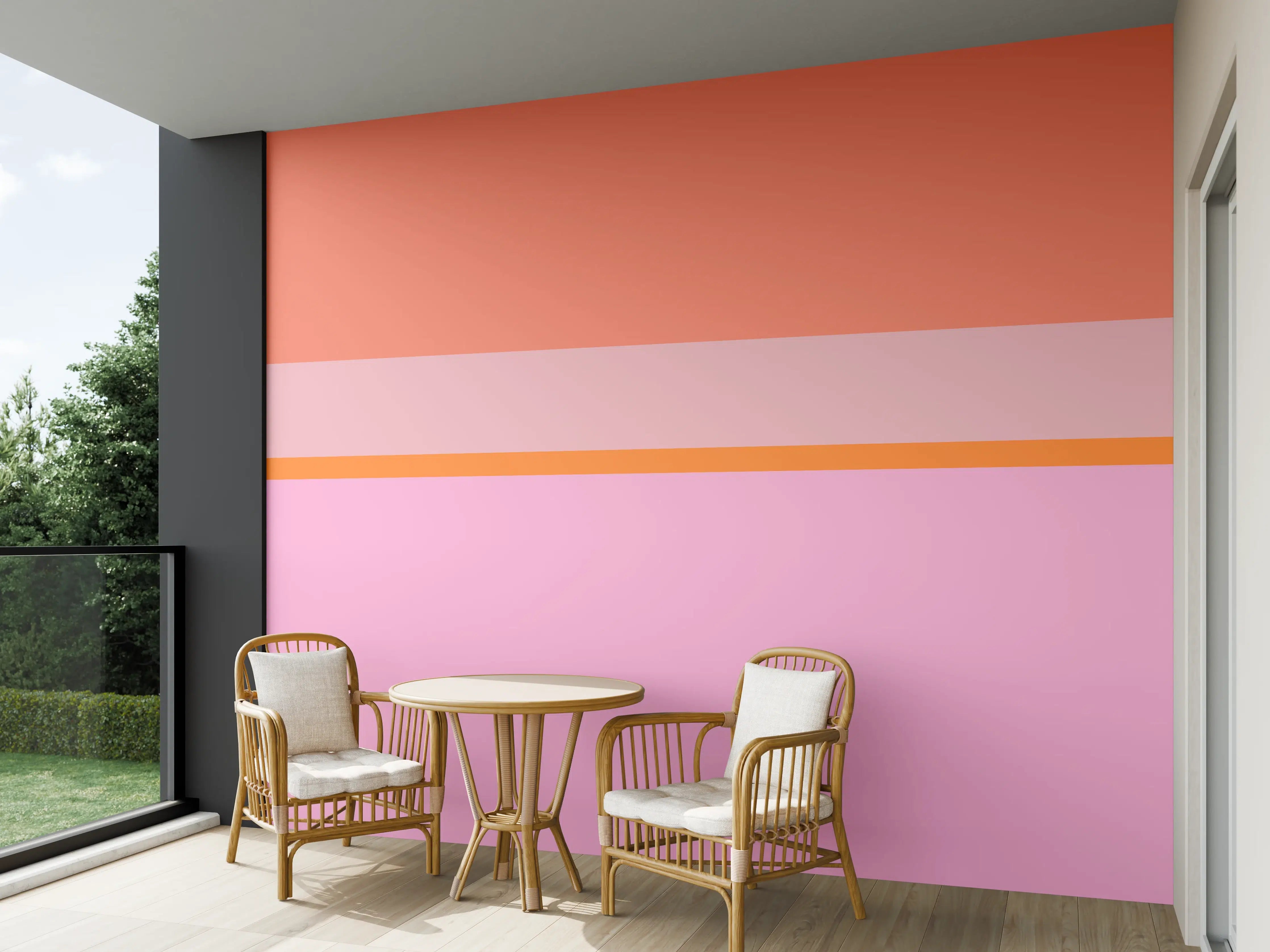 Wandverkleidung außen - The Oranges - Horizontal - Coral
