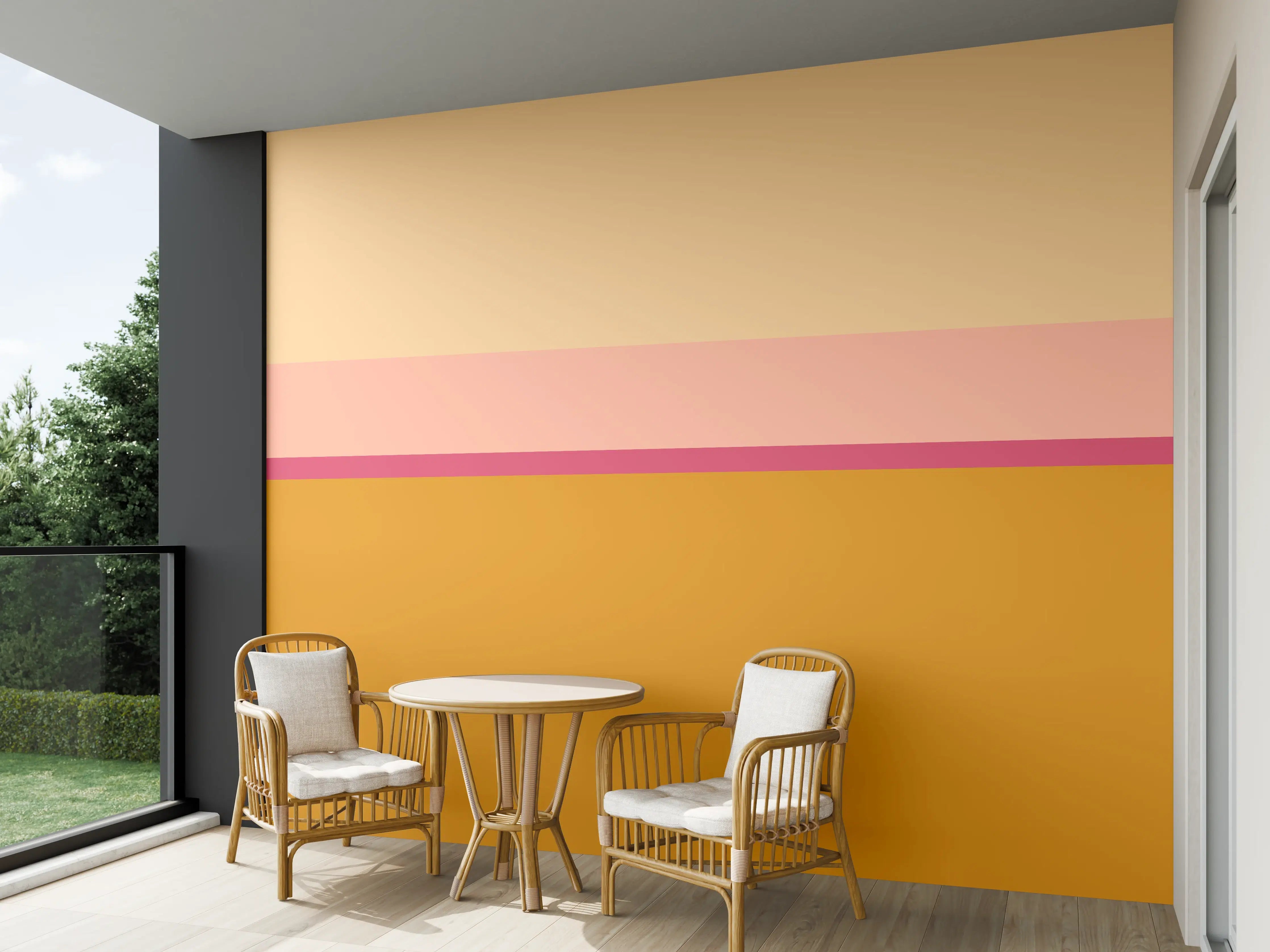 Wandverkleidung außen - The Oranges - Horizontal - Cotton Candy