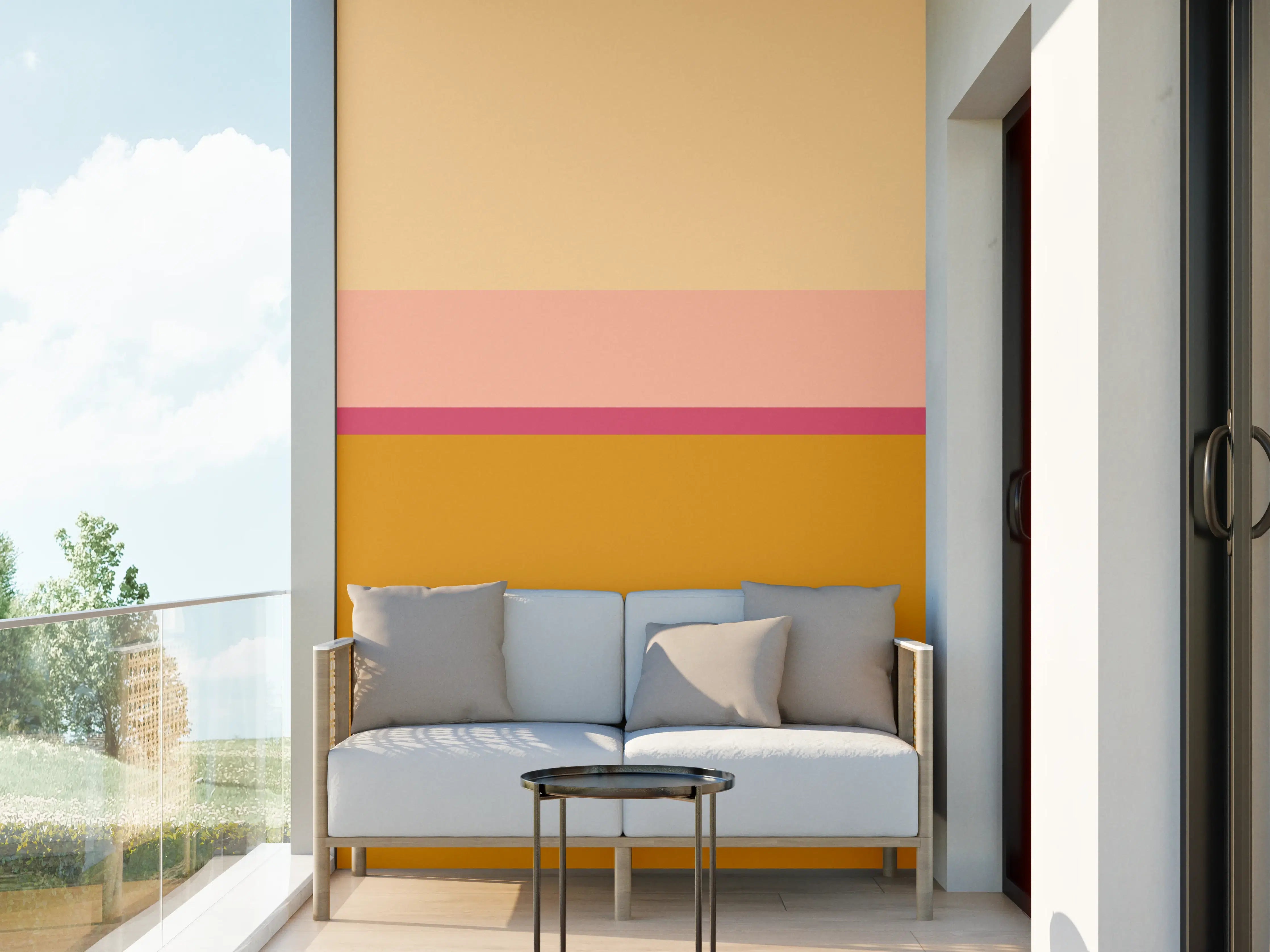 Wandverkleidung außen - The Oranges - Horizontal - Cotton Candy