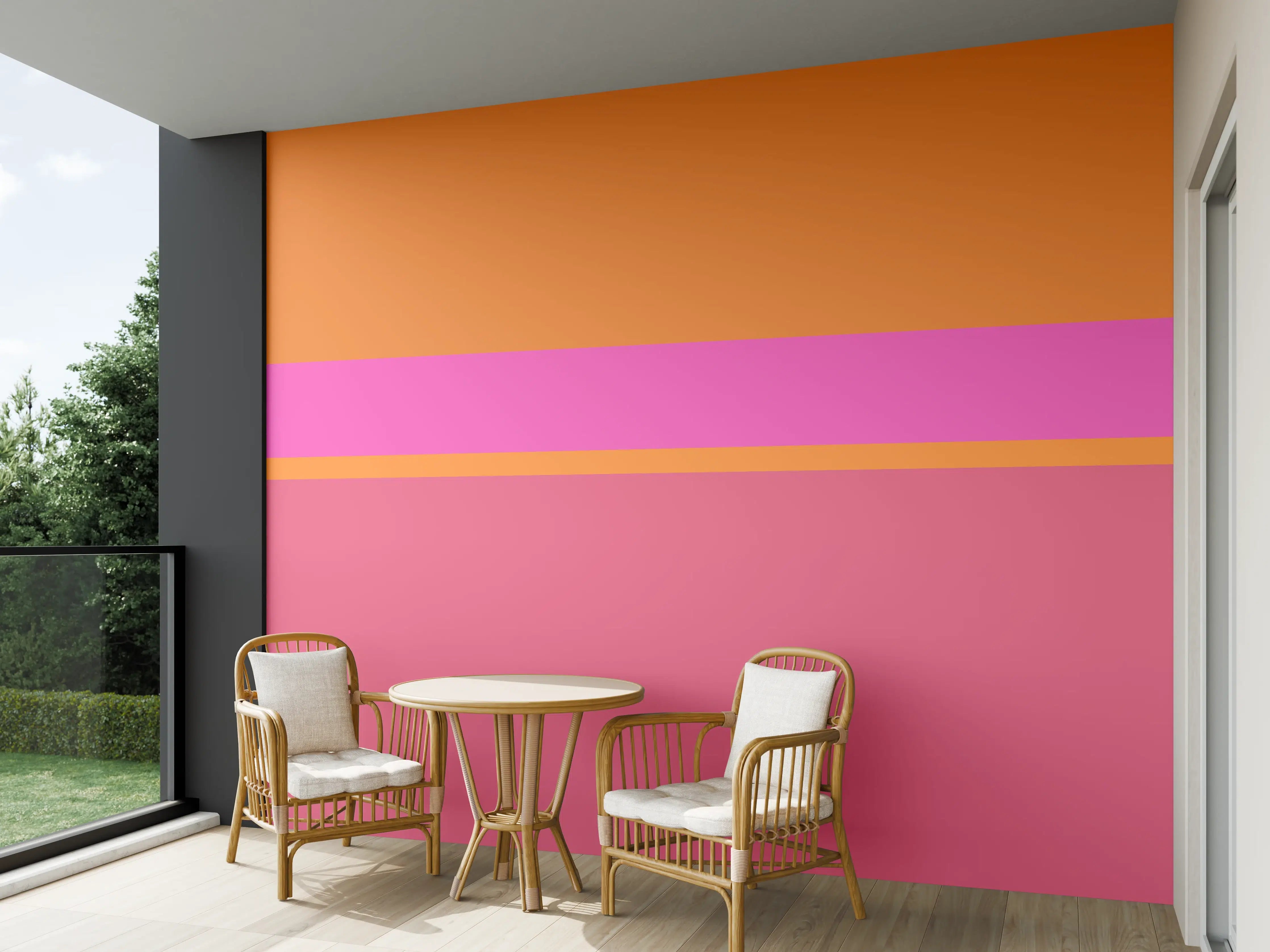Wandverkleidung außen - The Oranges - Horizontal - Fuchsia