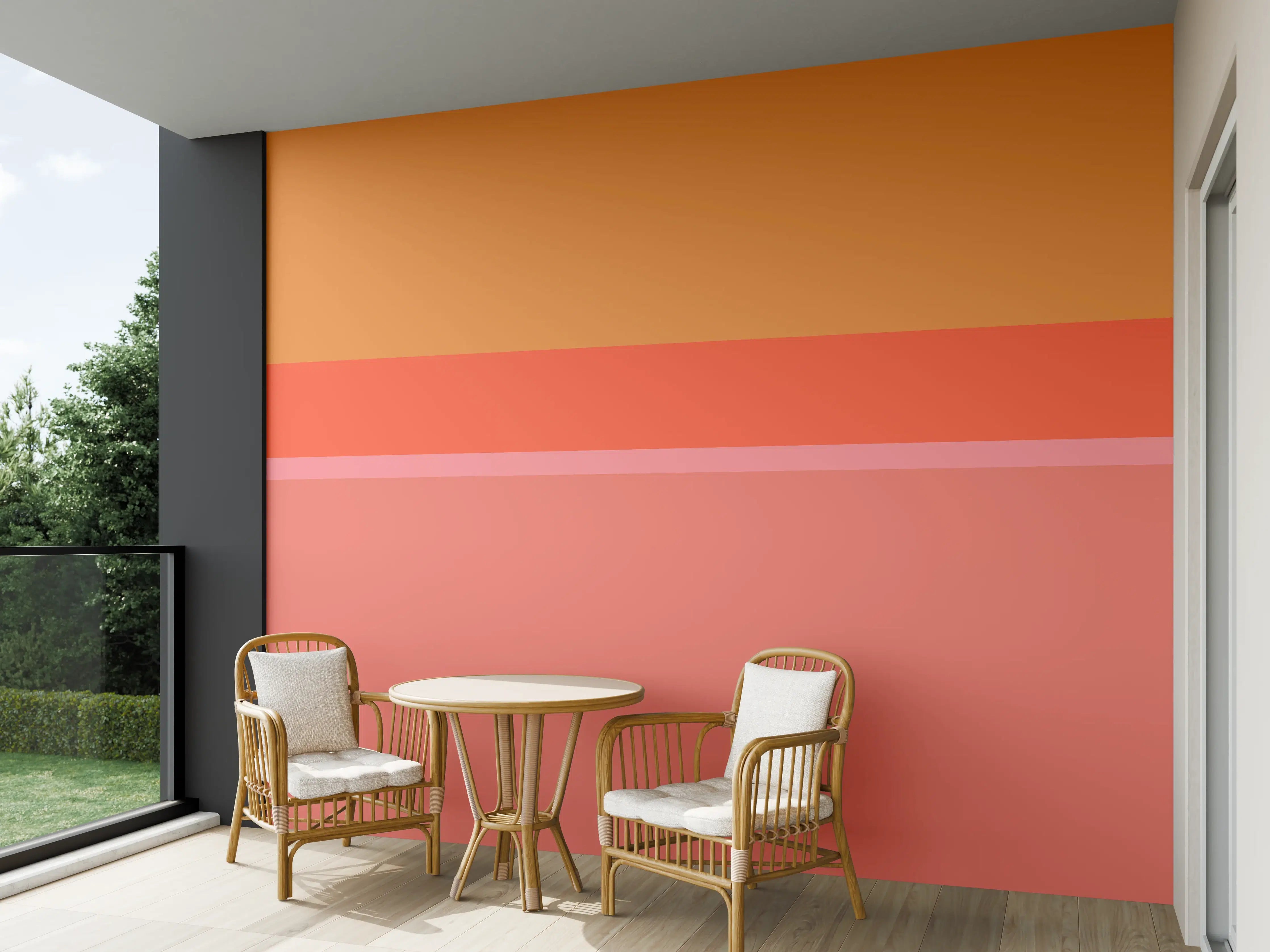 Wandverkleidung außen - The Oranges - Horizontal - Salmon