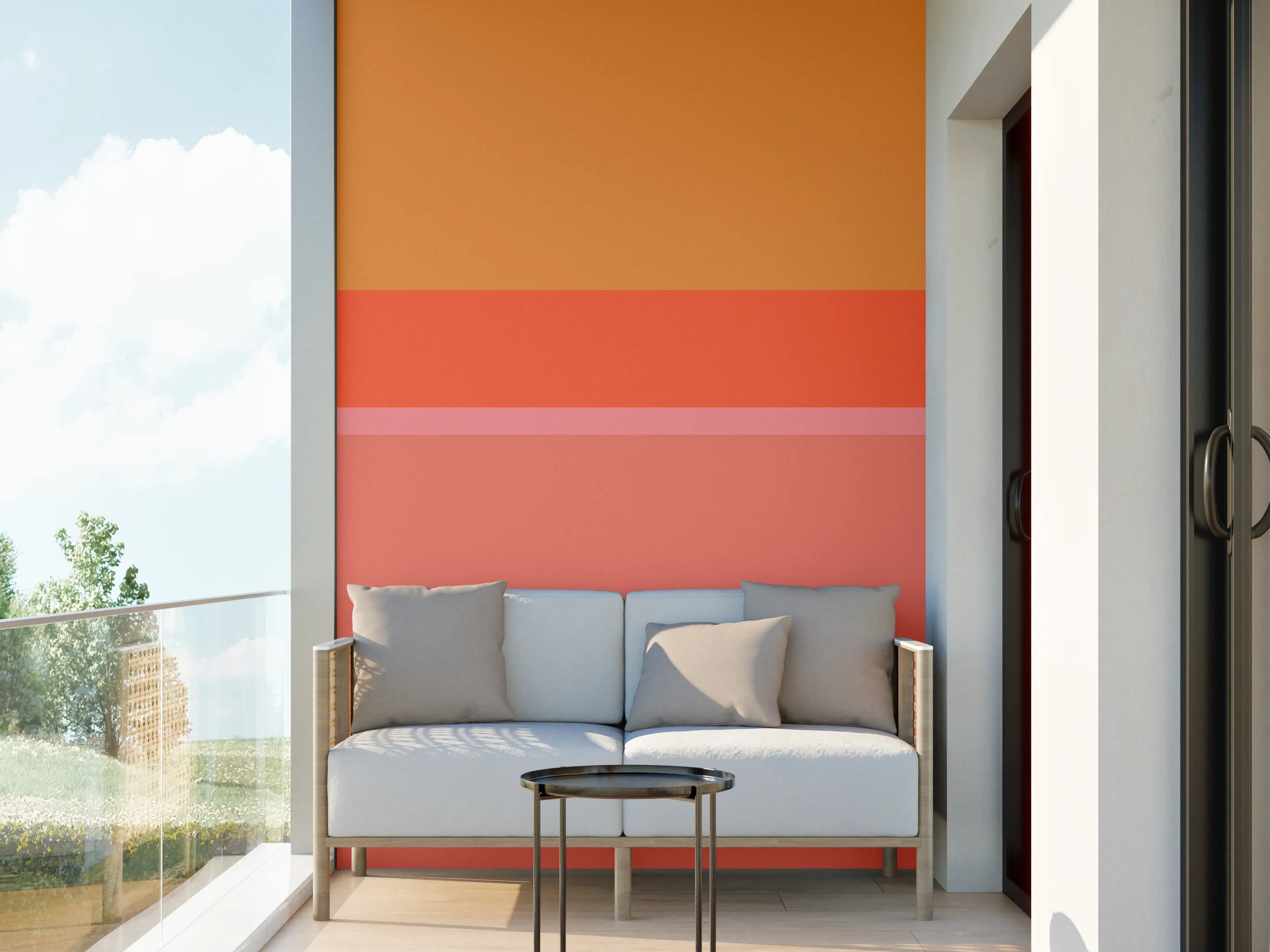 Wandverkleidung außen - The Oranges - Horizontal - Salmon
