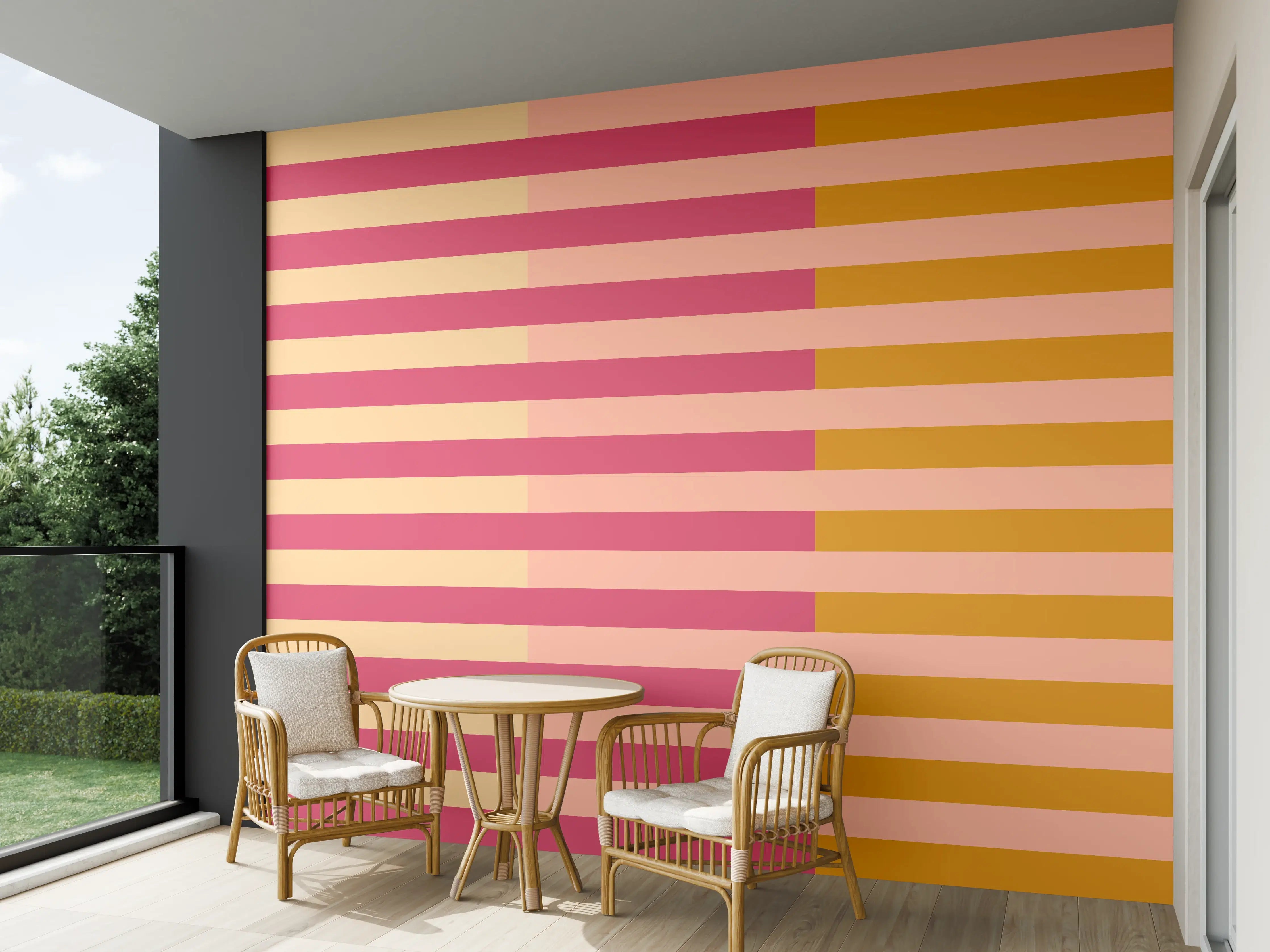 Wandverkleidung außen - The Oranges - Multy Stripes - Cotton Candy