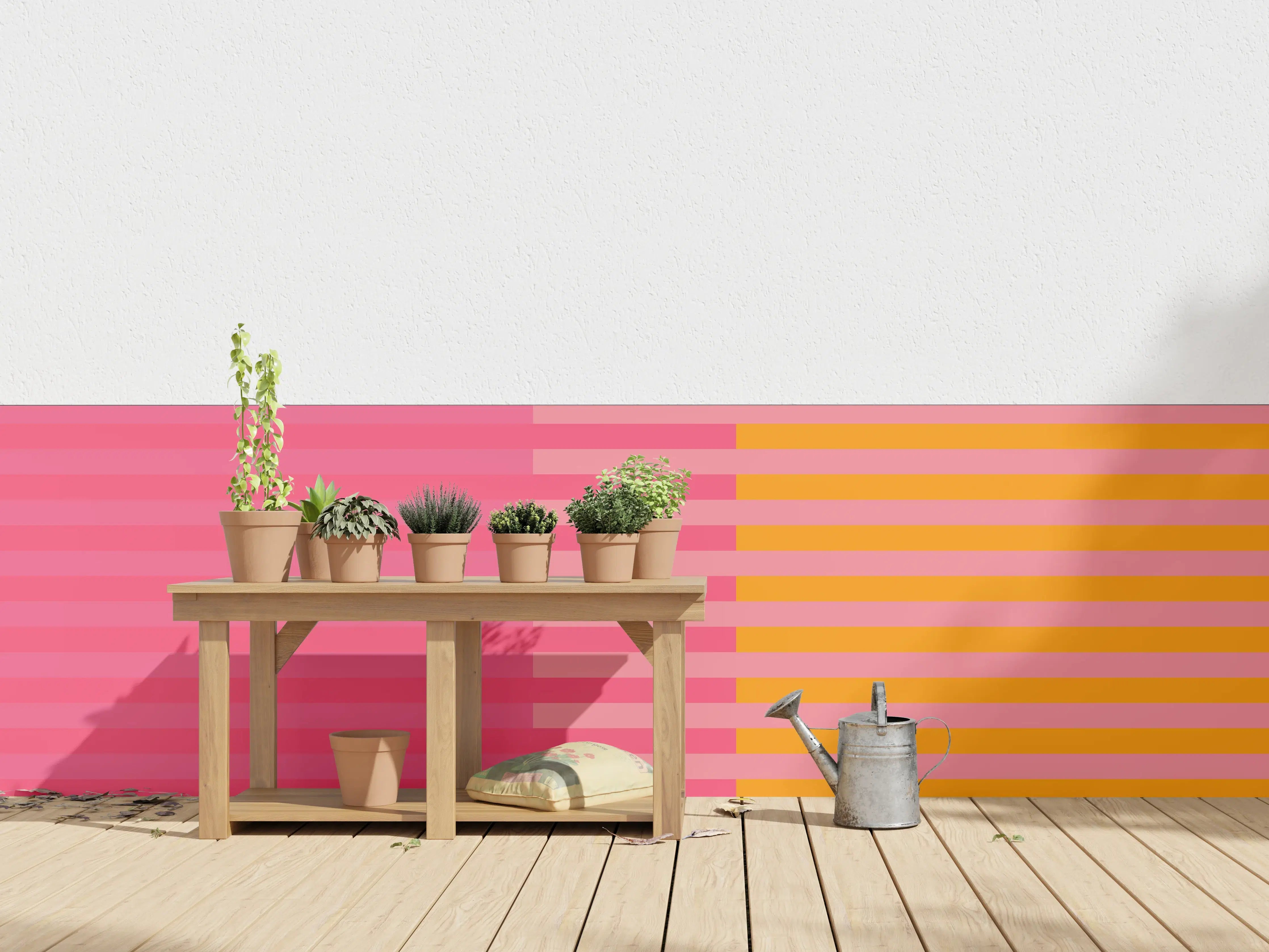Wandverkleidung außen - The Oranges - Multy Stripes - Raspberry