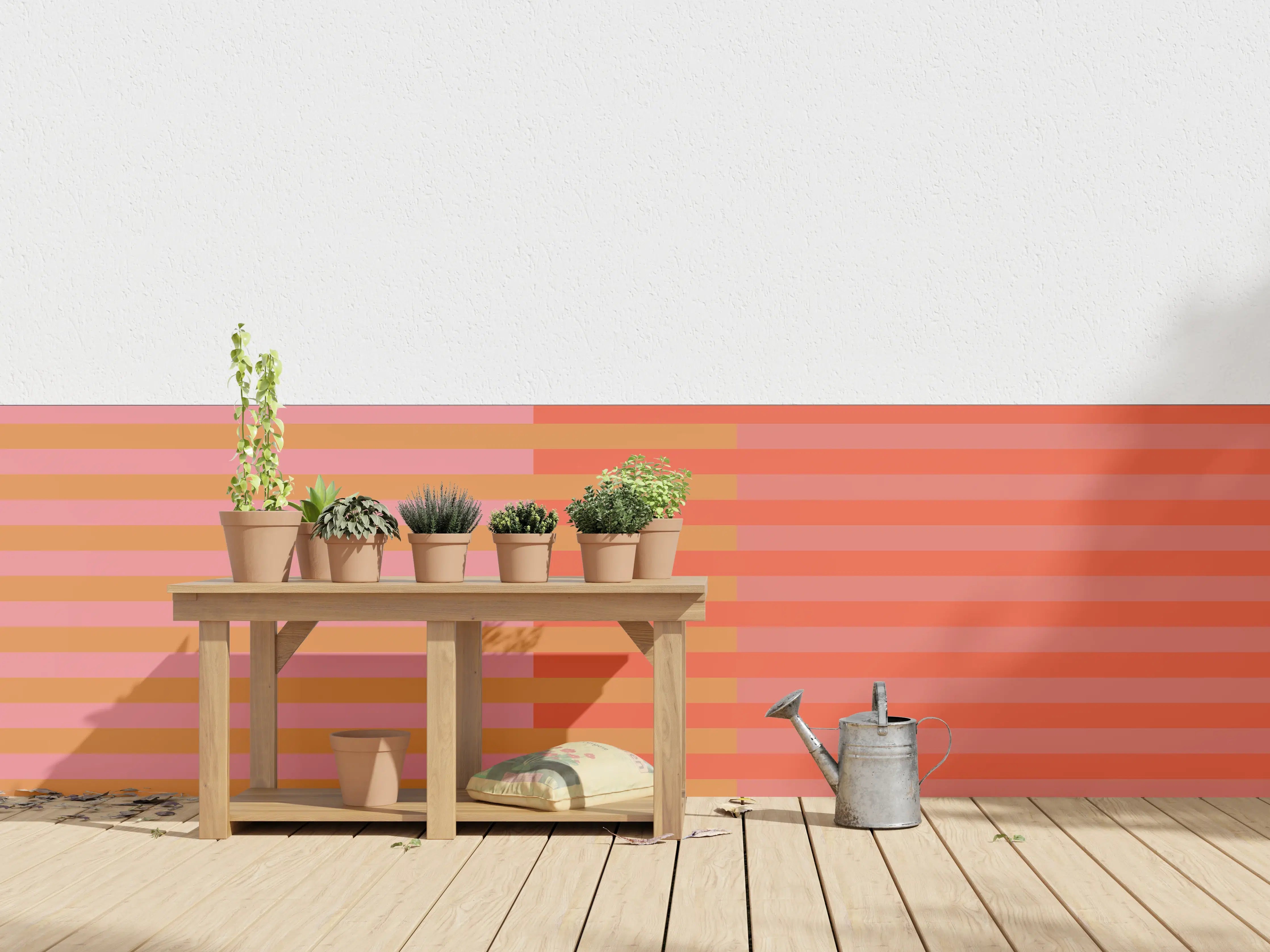 Wandverkleidung außen - The Oranges - Multy Stripes - Salmon