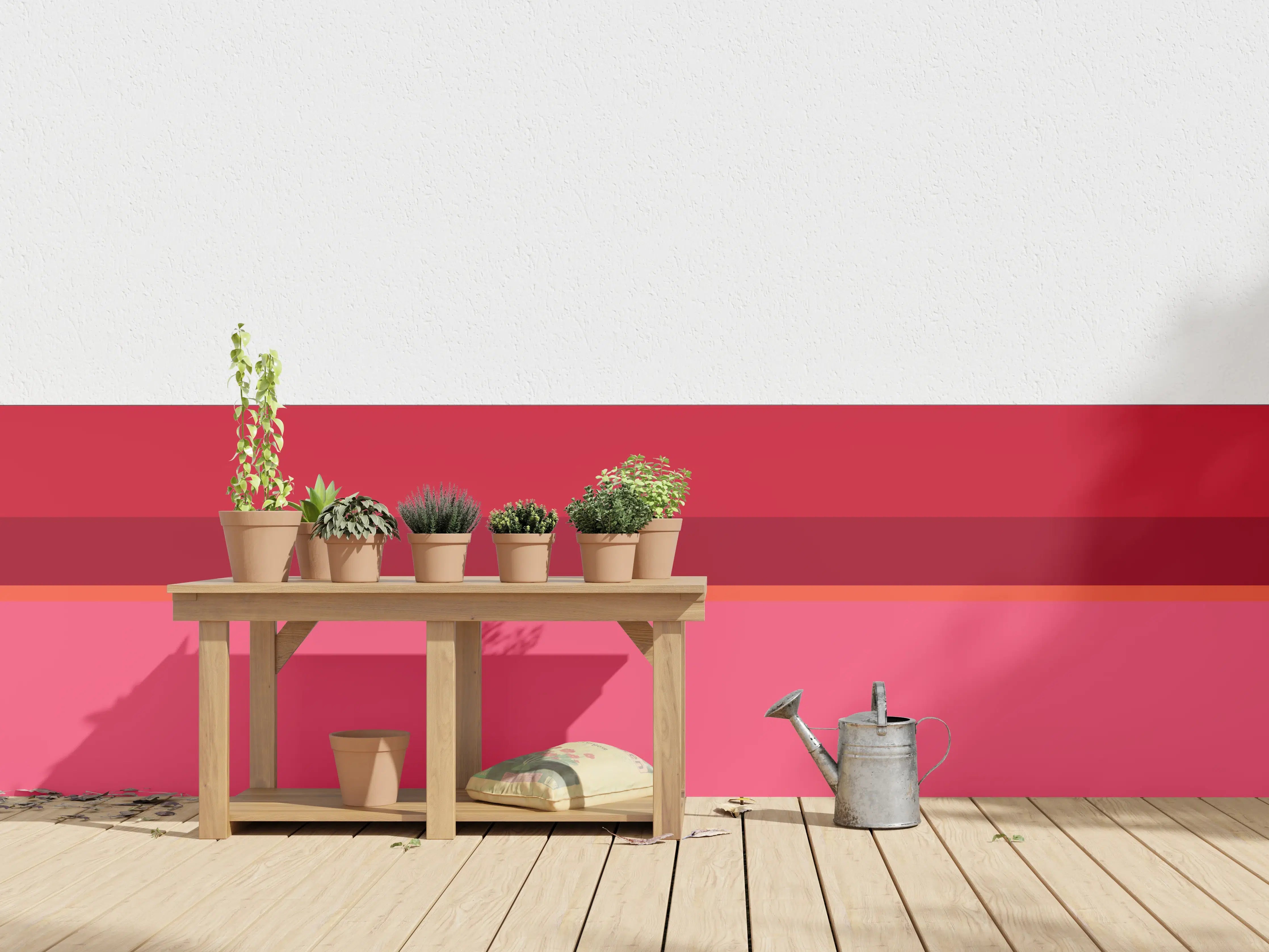 Wandverkleidung außen - The Reds - Horizontal - Pommagranate