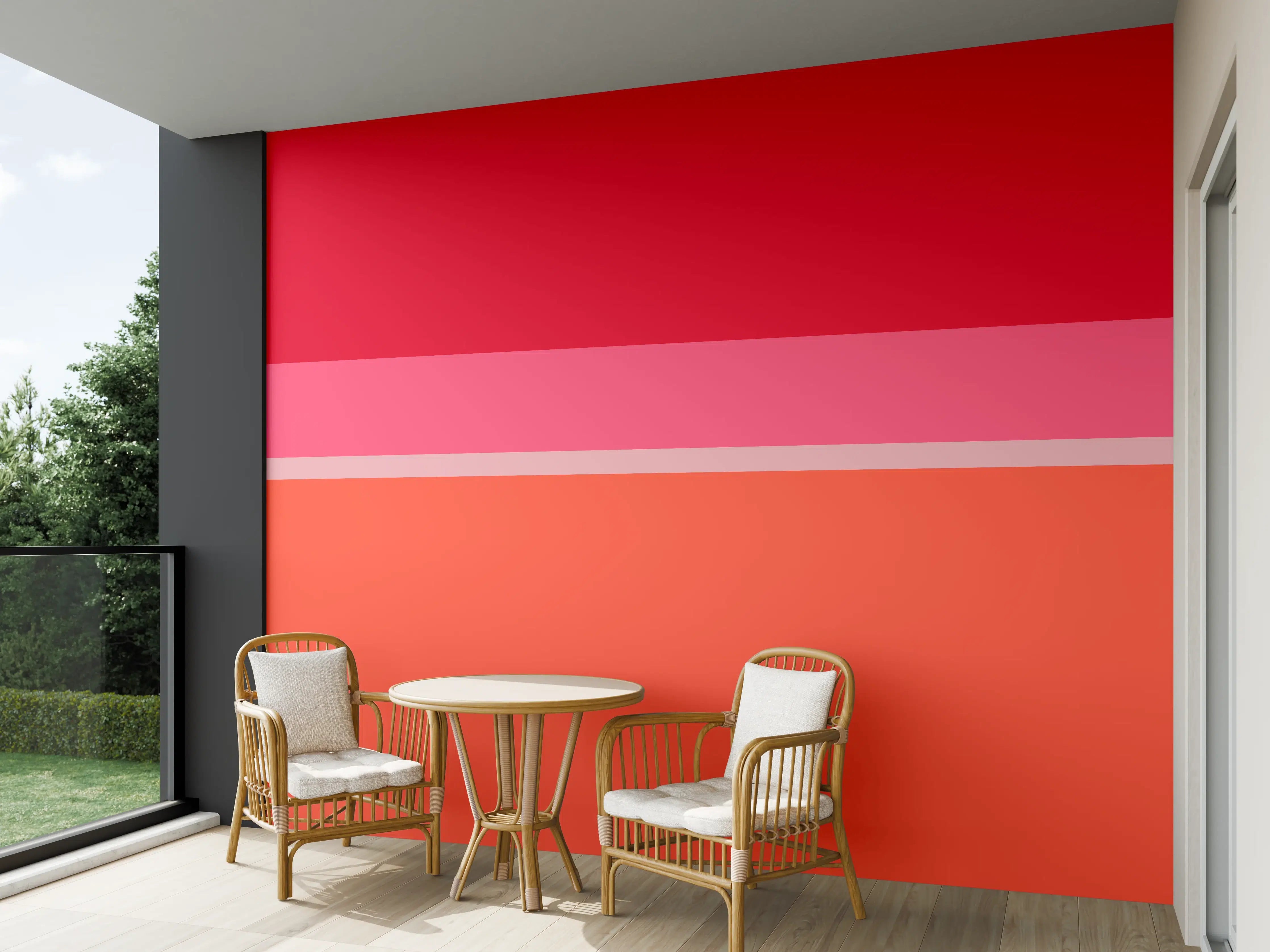 Wandverkleidung außen - The Reds - Horizontal - Strawberry