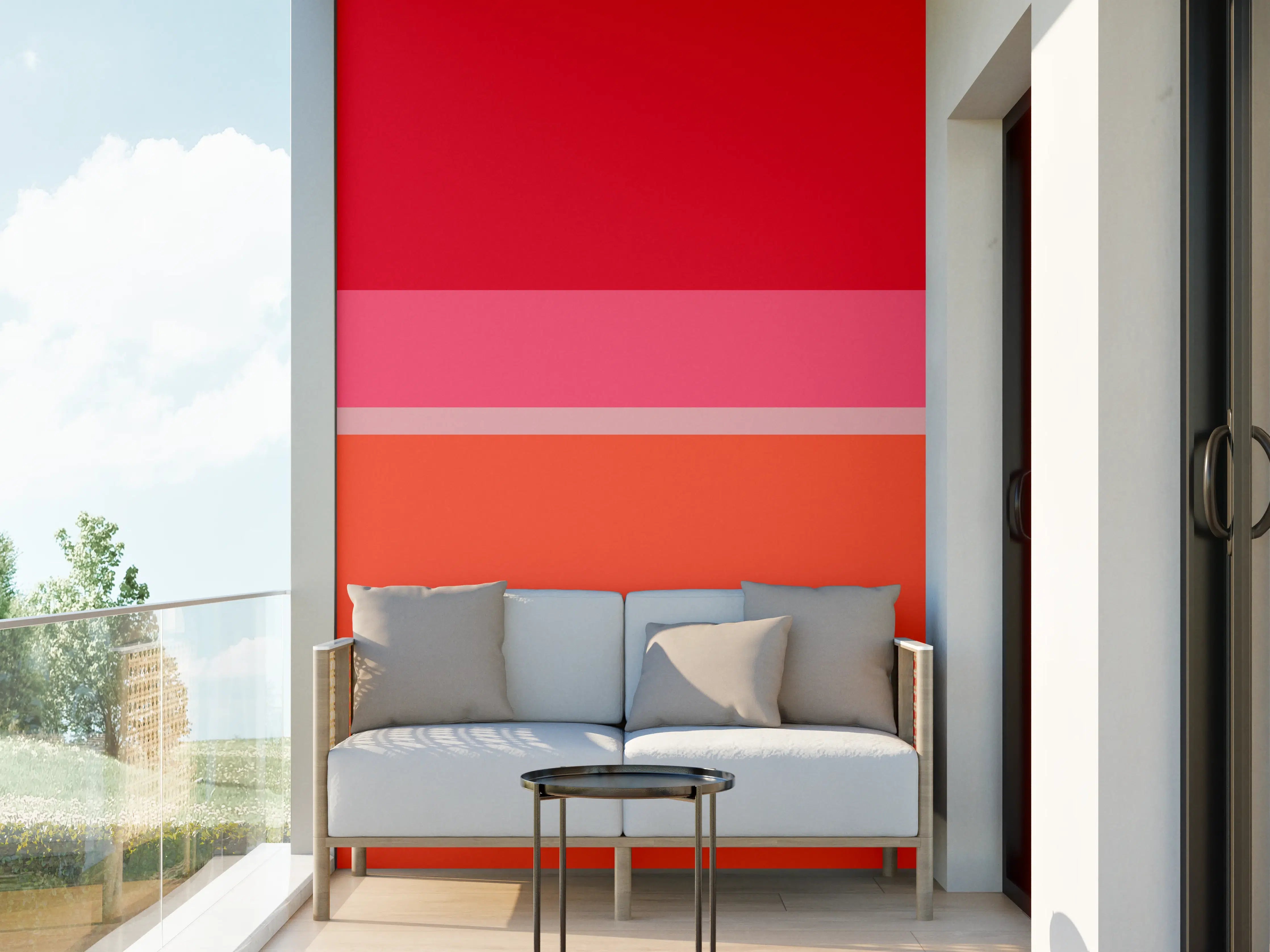 Wandverkleidung außen - The Reds - Horizontal - Strawberry