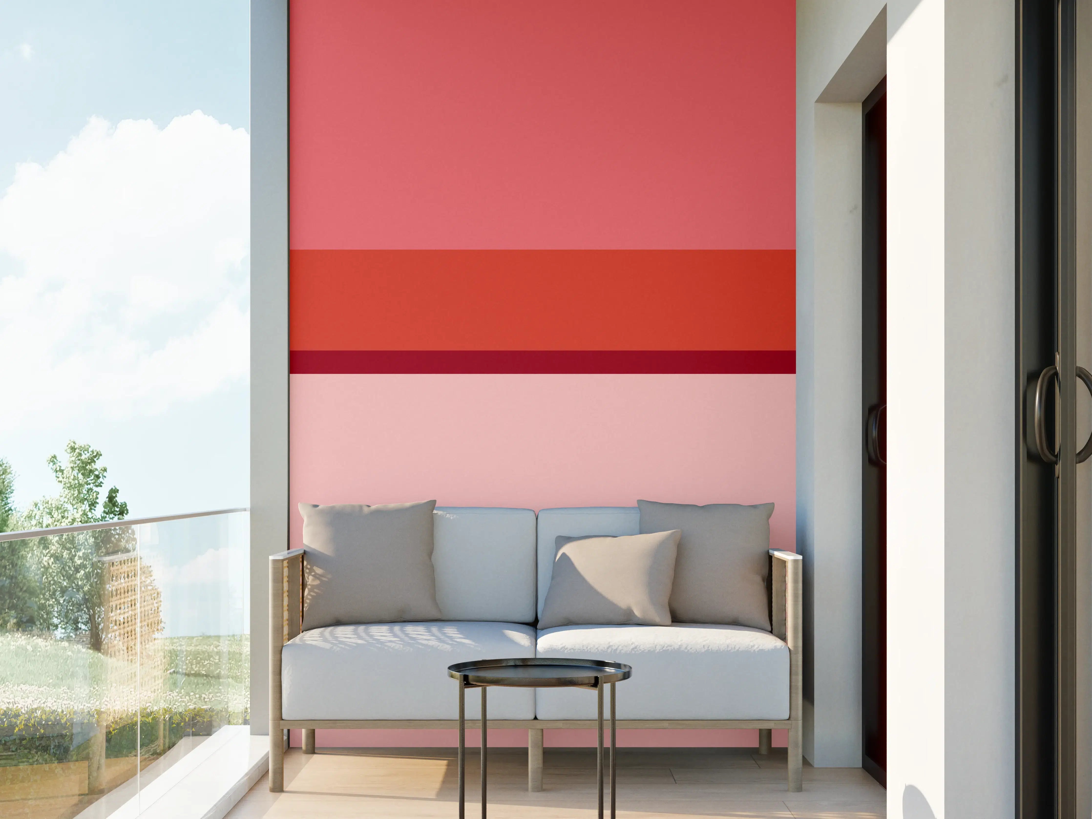Wandverkleidung außen - The Reds - Horizontal - Tomato