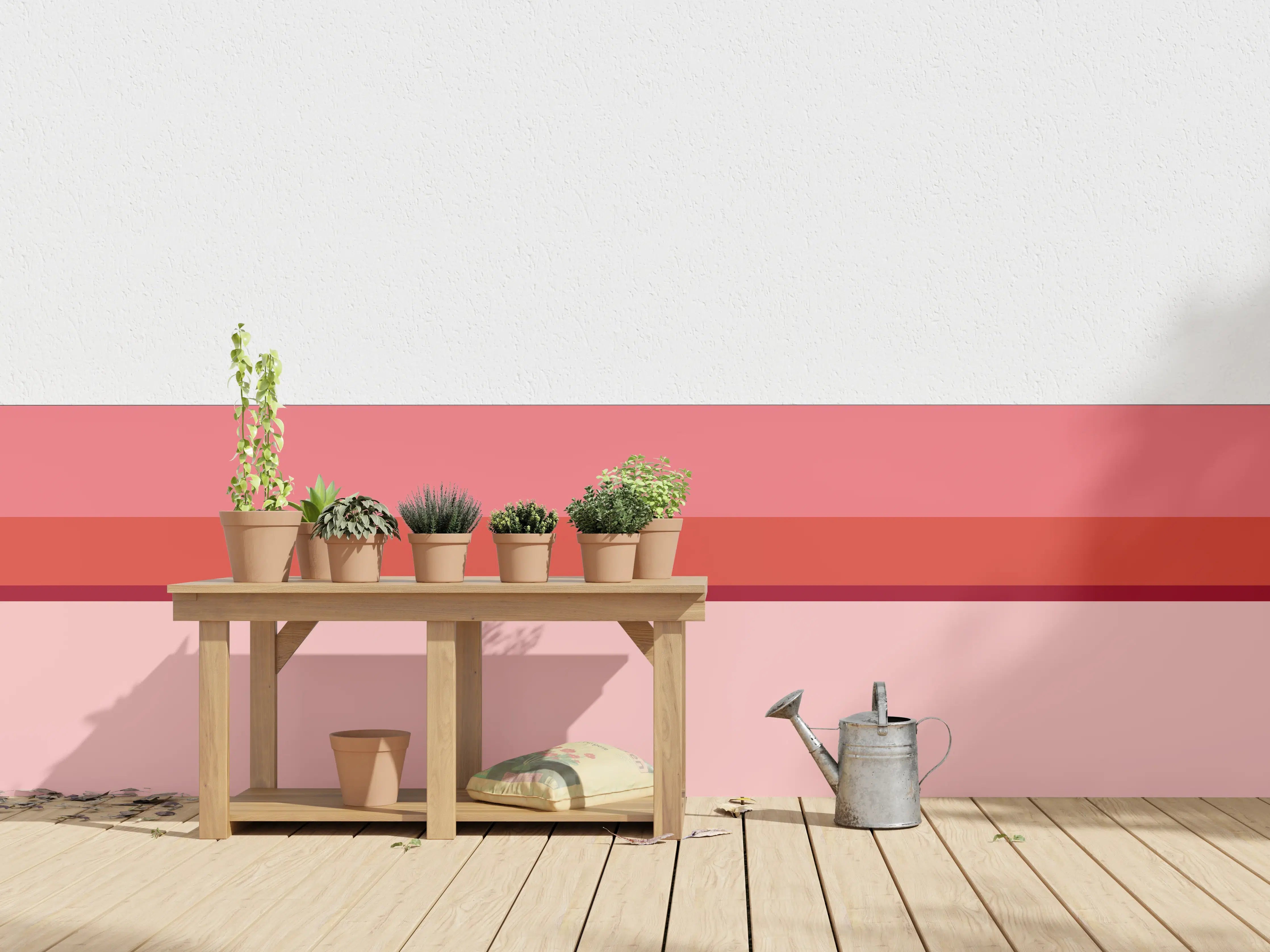 Wandverkleidung außen - The Reds - Horizontal - Tomato