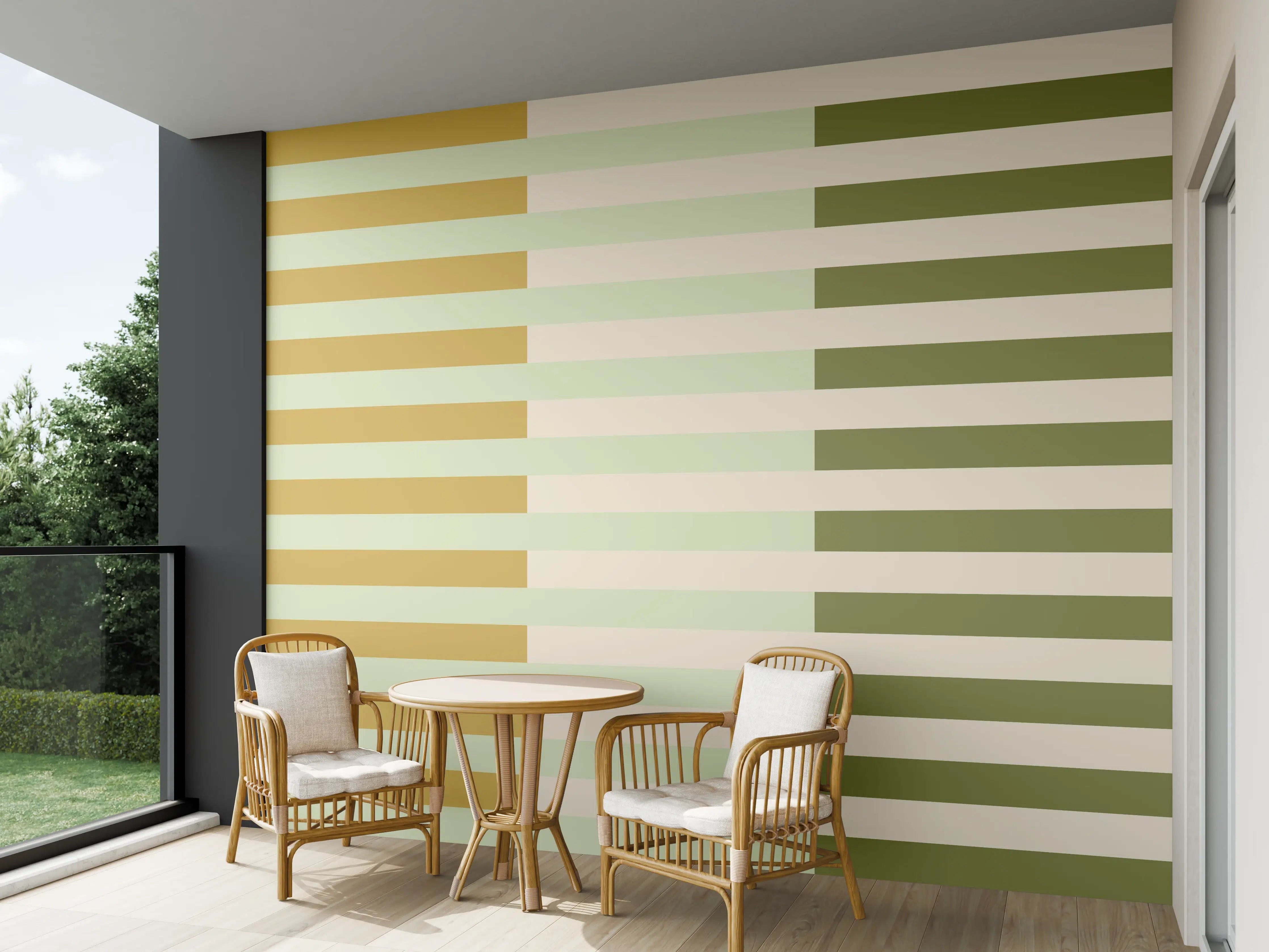 Wandverkleidung außen - The Springs - Multy Stripes - Birch