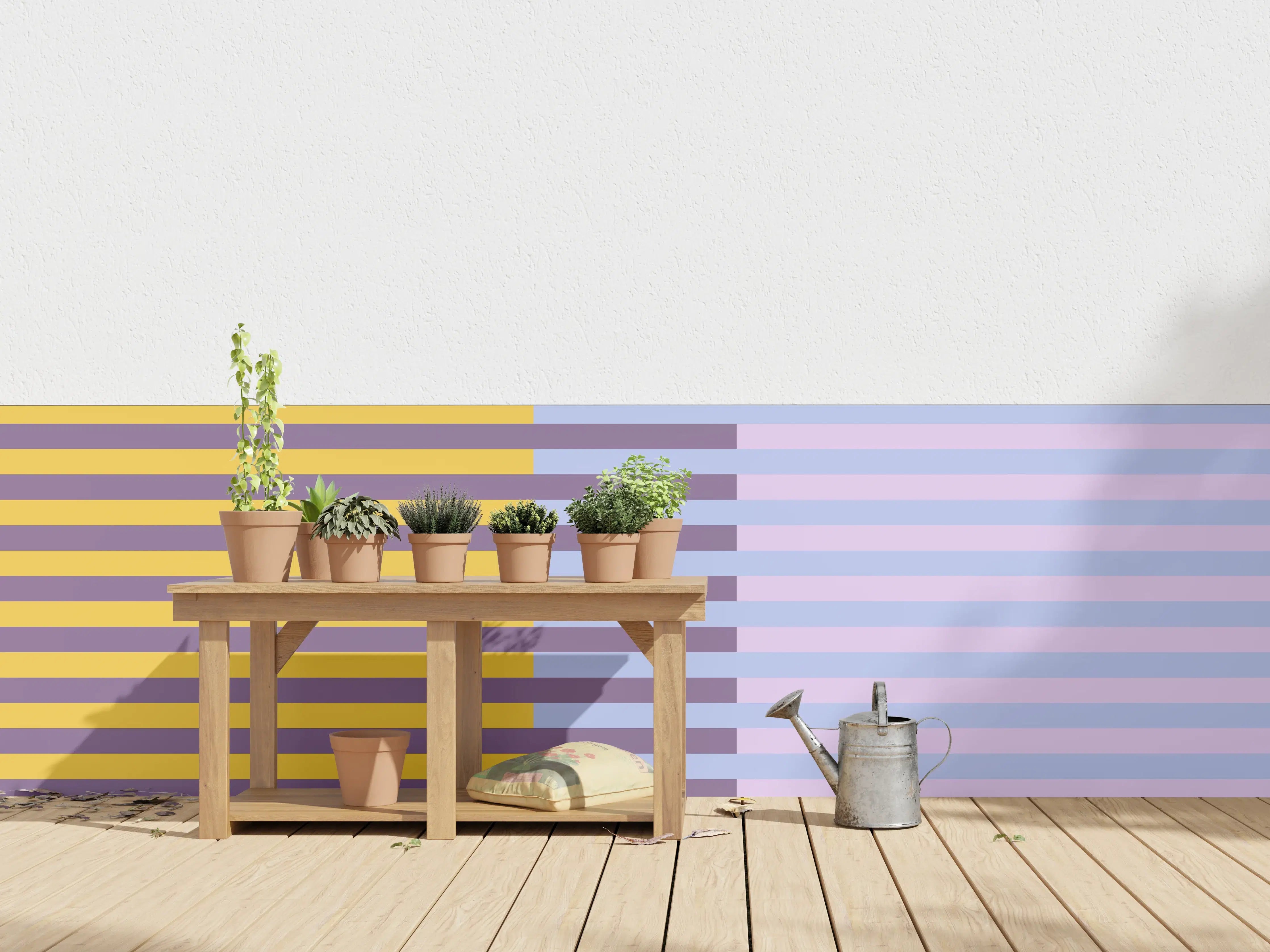 Wandverkleidung außen - The Springs - Multy Stripes - Lilac