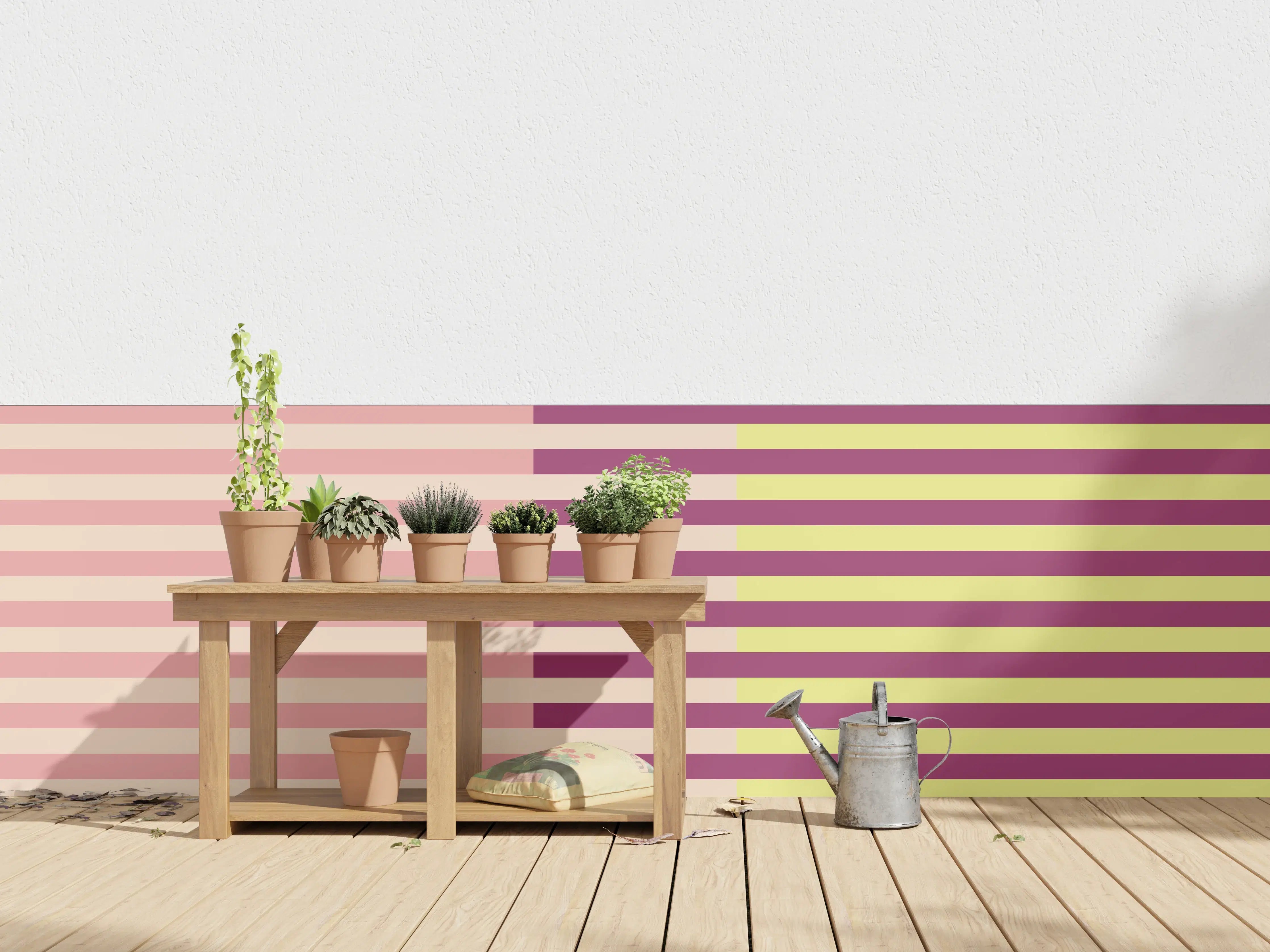 Wandverkleidung außen - The Springs - Multy Stripes - Tulip