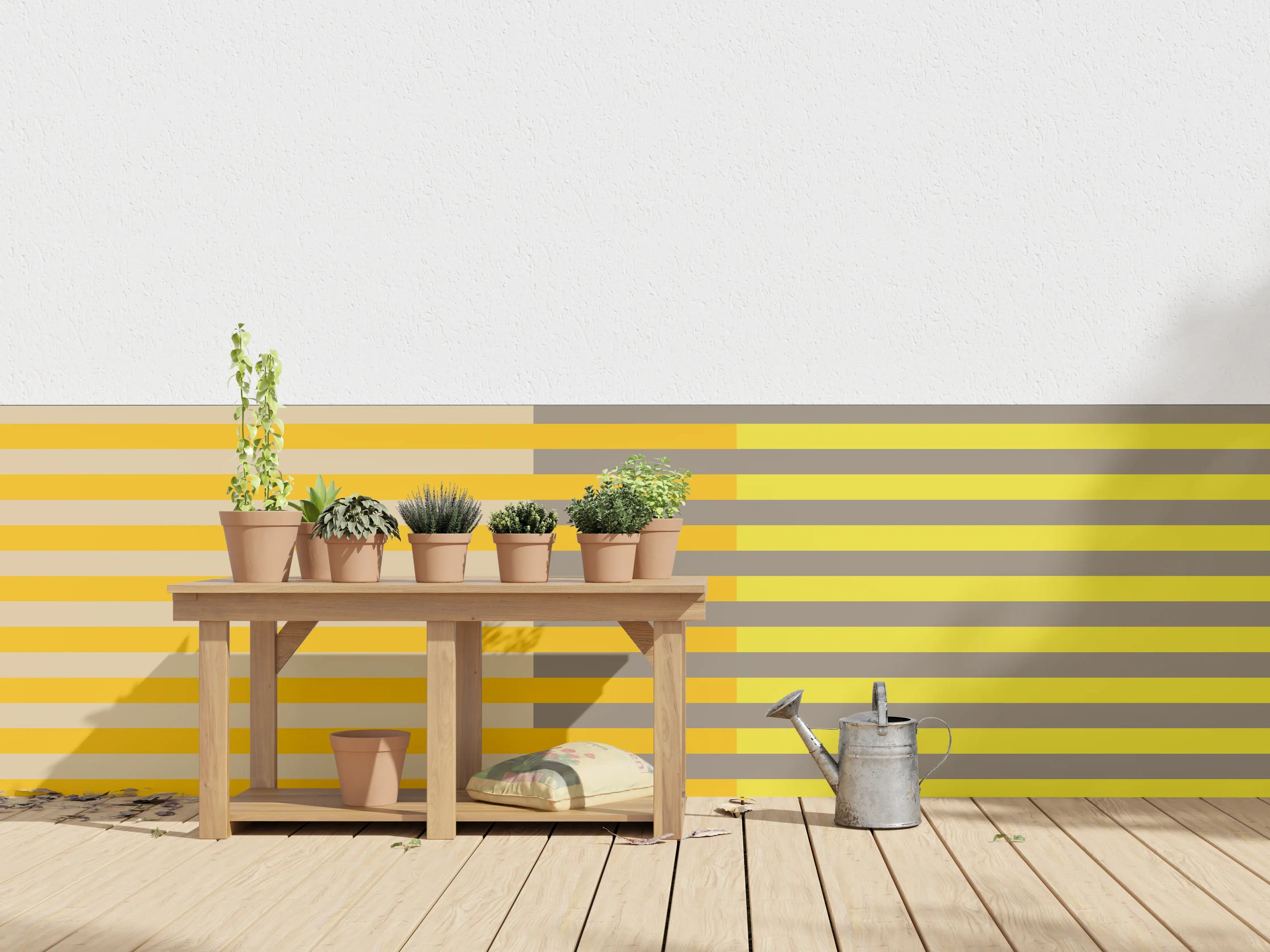 Wandverkleidung außen - The Yellows - Multy Stripes - Honey