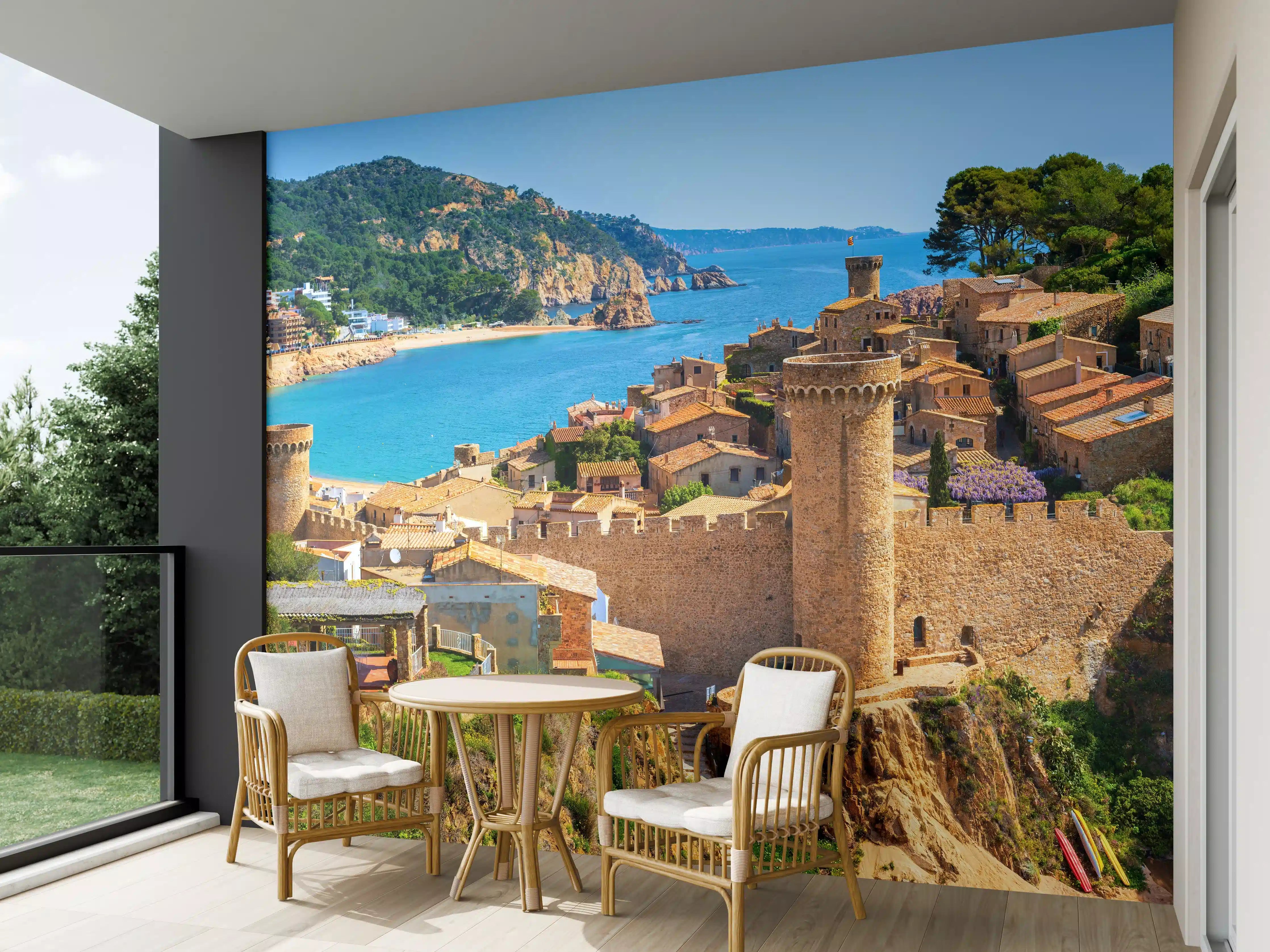 Wandverkleidung außen - Tossa de Mar - Spanien