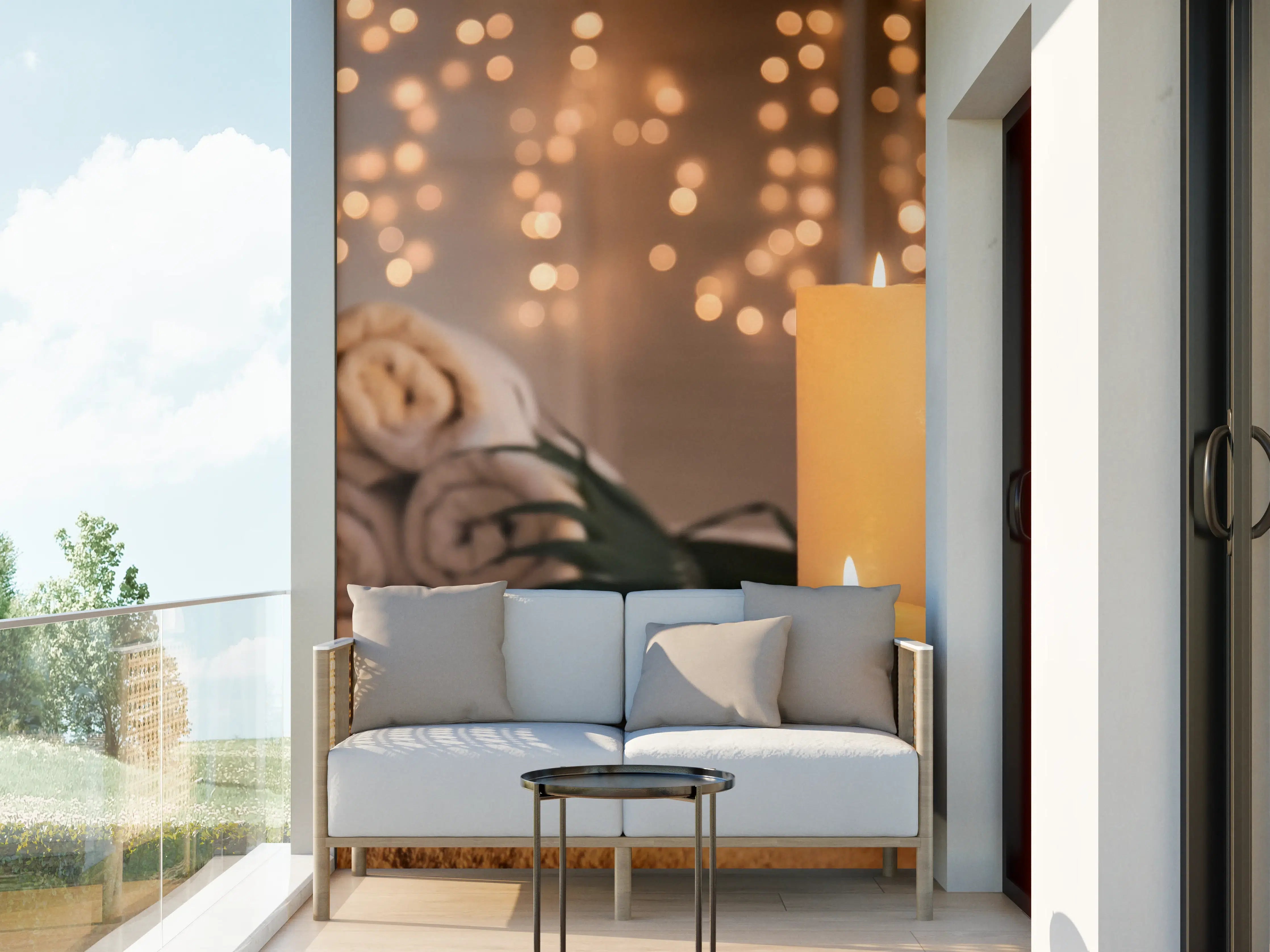 Wandverkleidung außen - Traditioneller Spa-Salon