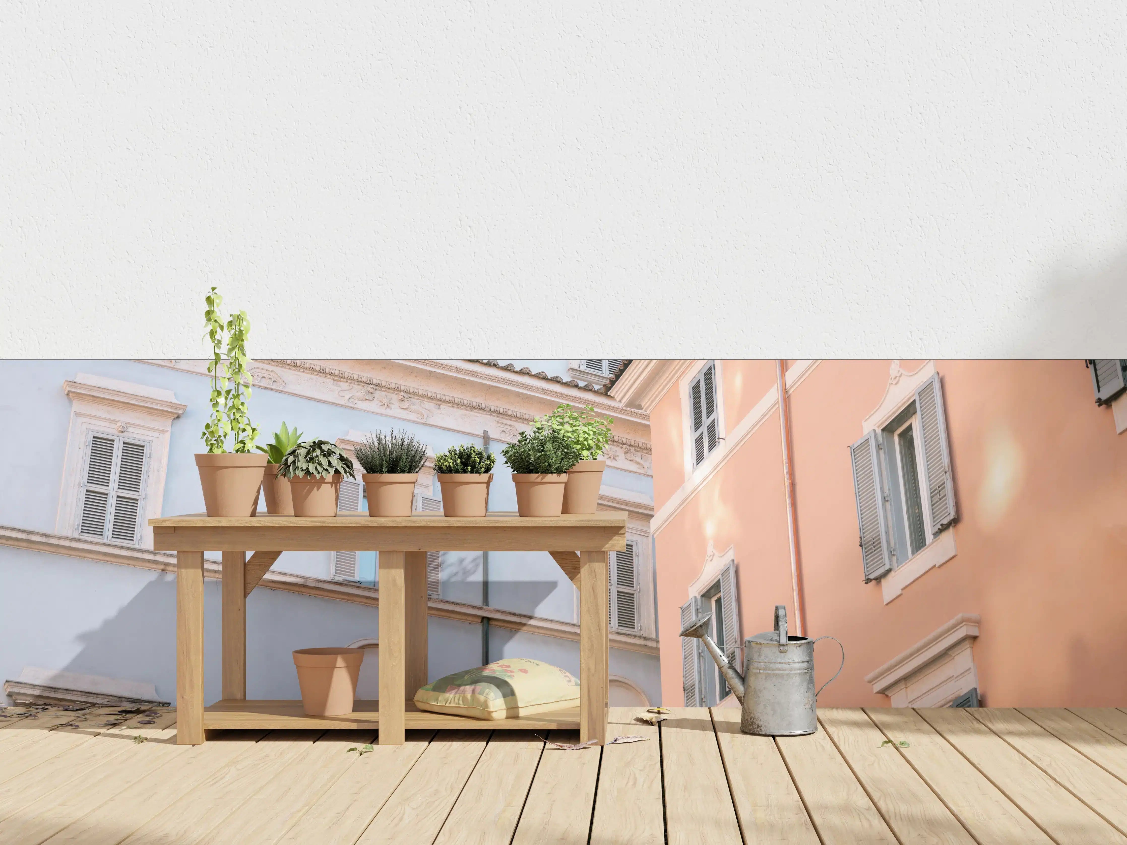 Wandverkleidung außen - Trastevere in Flieder und Pink