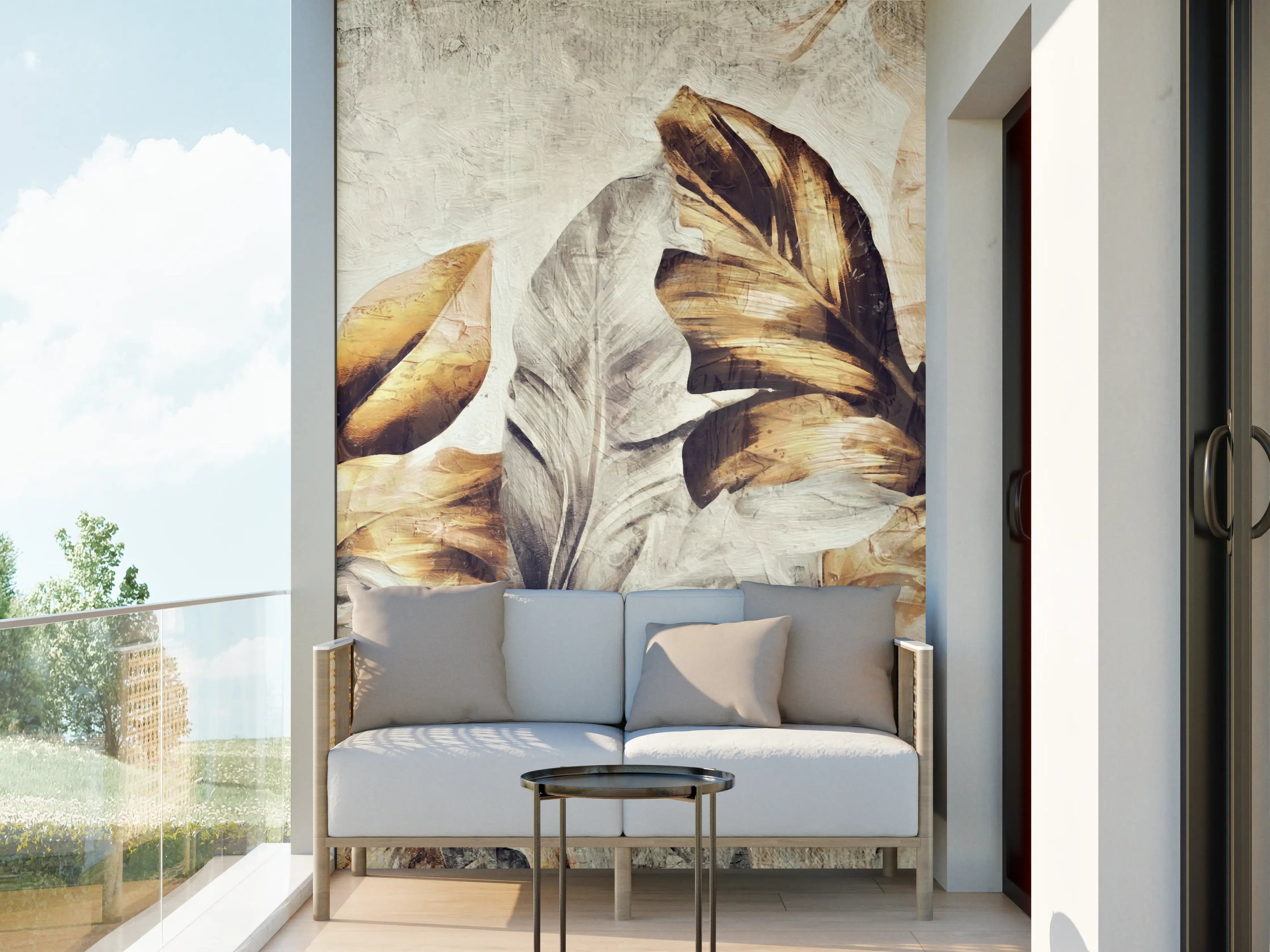 Wandverkleidung außen - Tropische Dschungelpanorama-Kunst