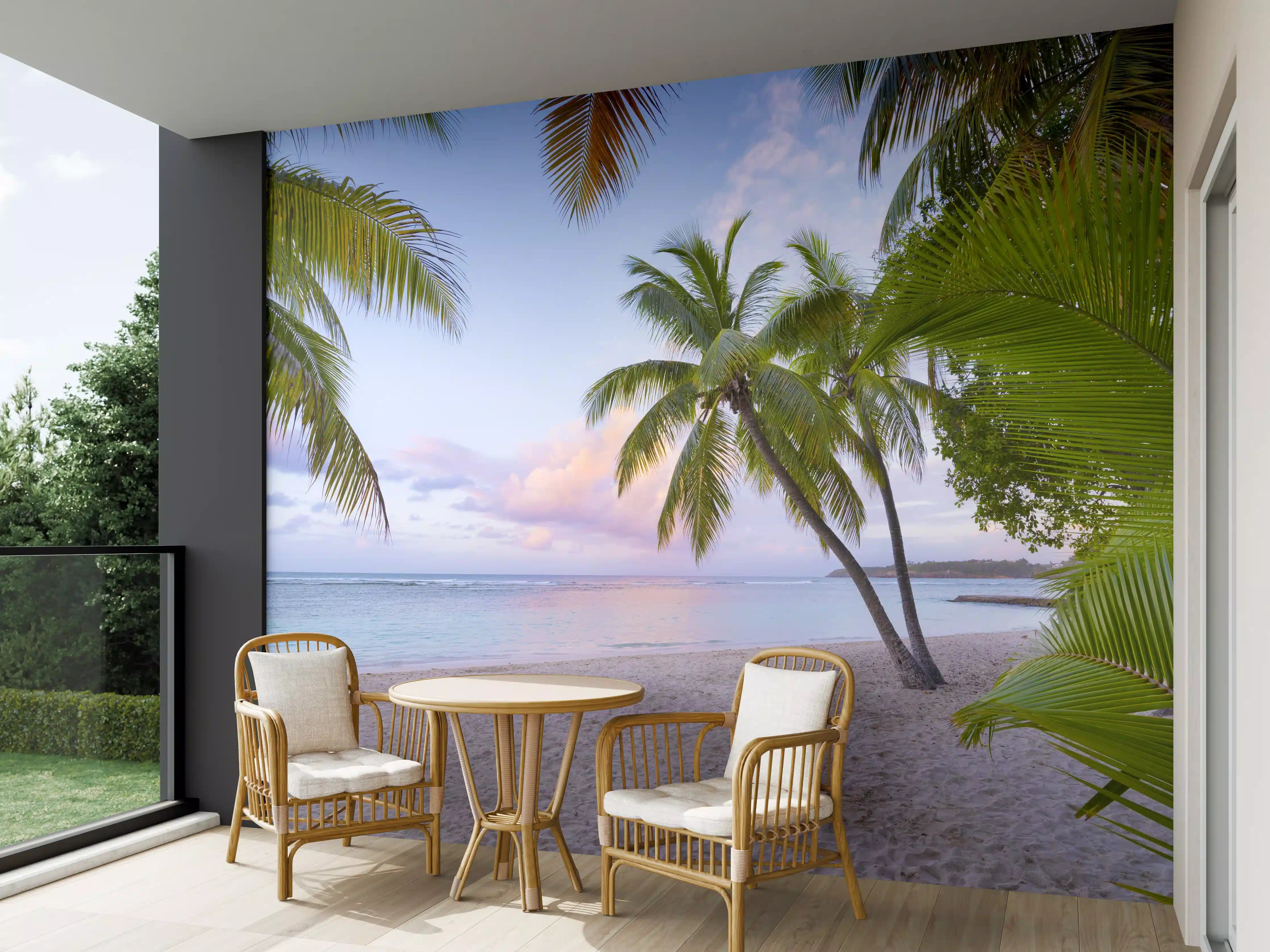 Wandverkleidung außen - Tropischer Strand