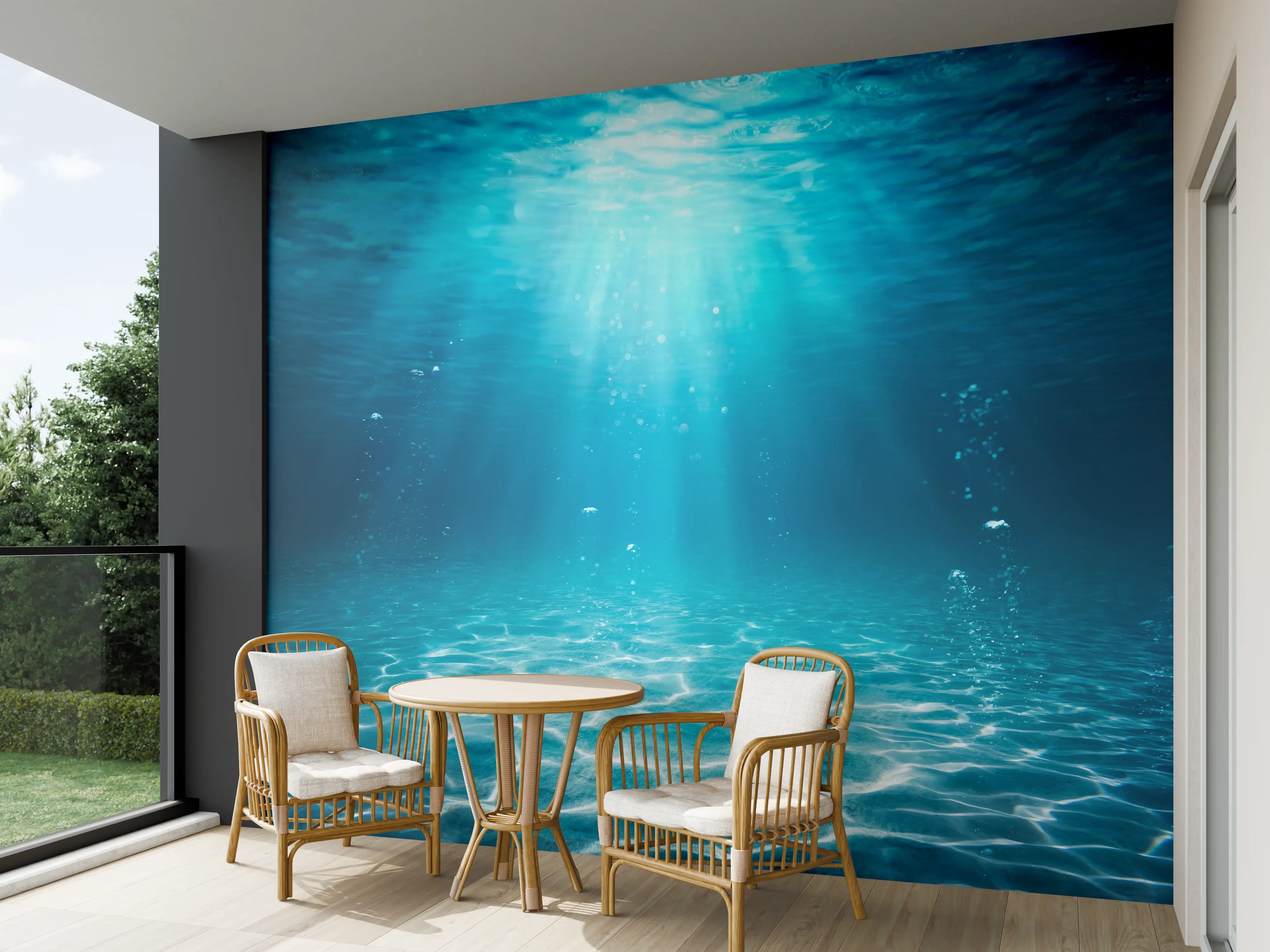 Wandverkleidung außen - Unterwasser Blick - Ozean