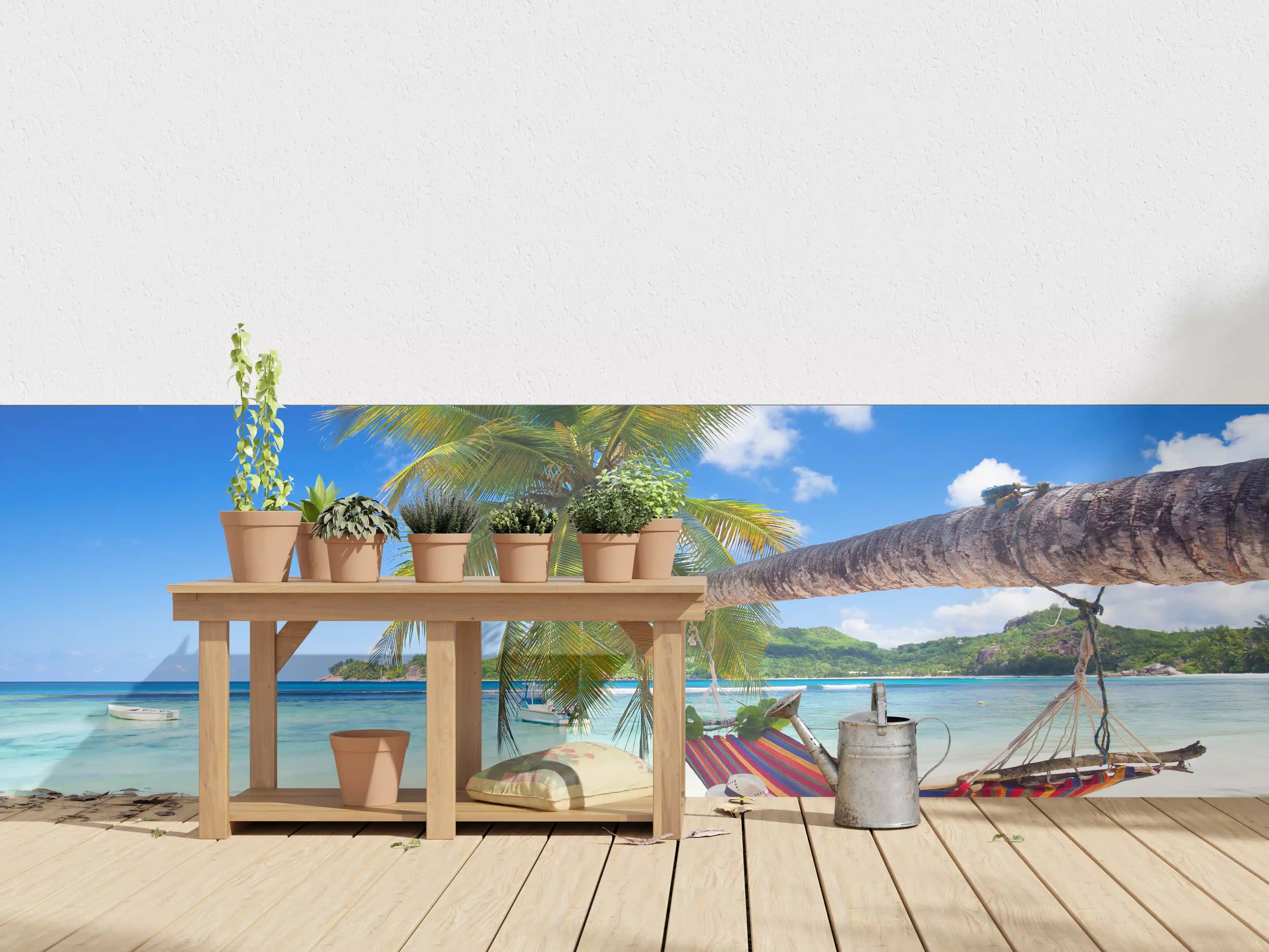 Wandverkleidung außen - Urlaub am Strand in Seychellen