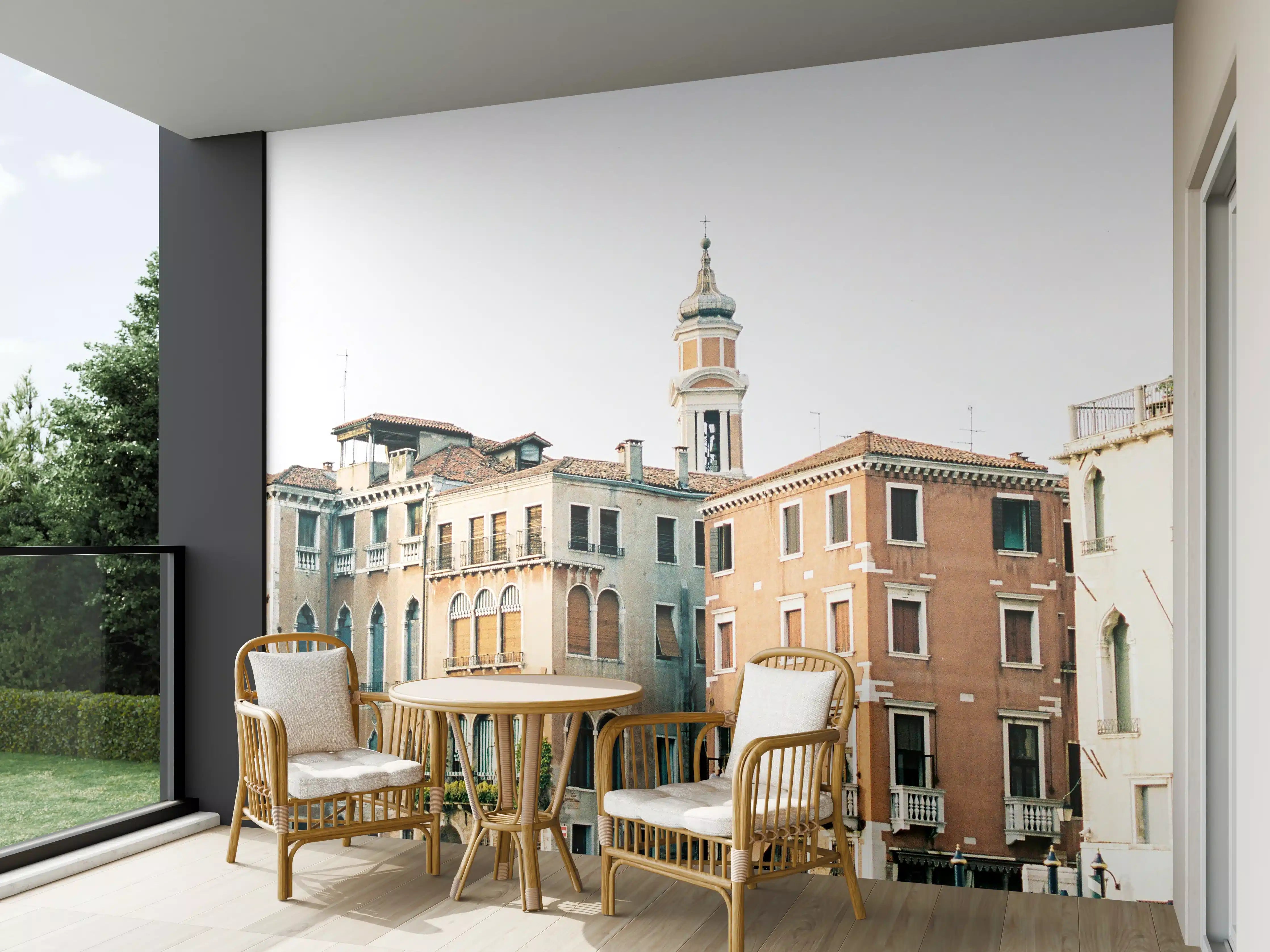 Wandverkleidung außen - Venedig Kanal Sommerblick